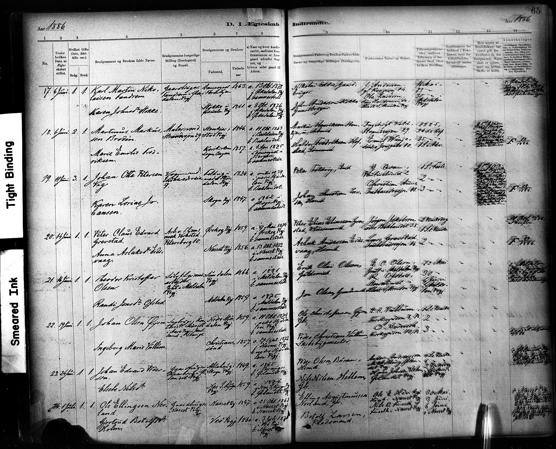 Ministerialprotokoller, klokkerbøker og fødselsregistre - Sør-Trøndelag, AV/SAT-A-1456/604/L0189: Parish register (official) no. 604A10, 1878-1892, p. 65