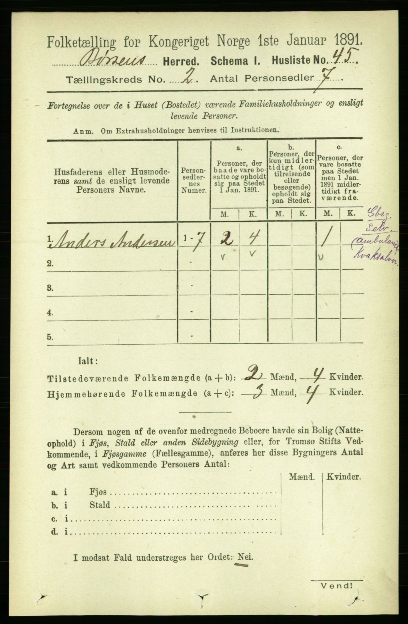 RA, 1891 census for 1658 Børsa, 1891, p. 499