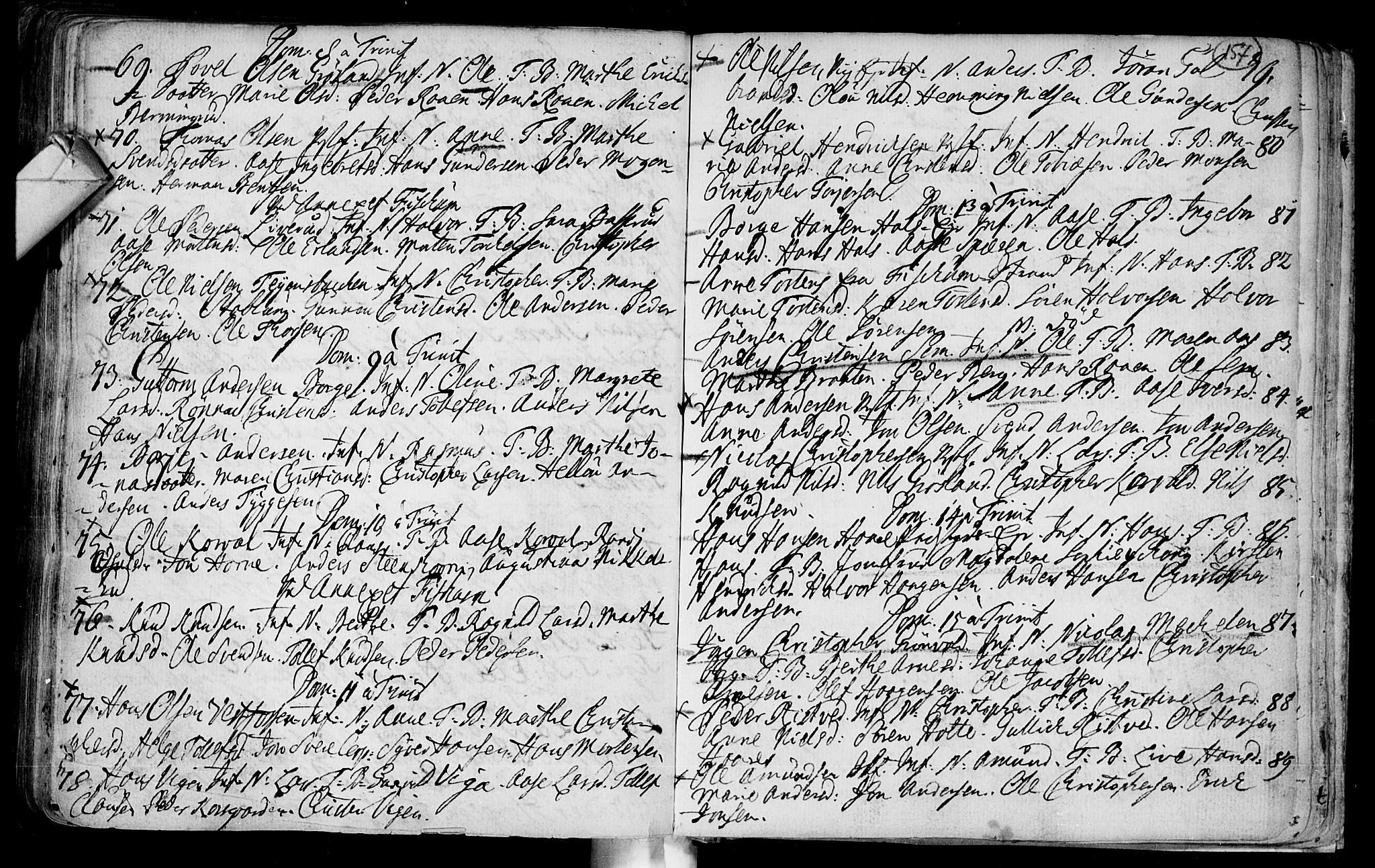 Eiker kirkebøker, AV/SAKO-A-4/F/Fa/L0003: Parish register (official) no. I 3, 1724-1753, p. 157