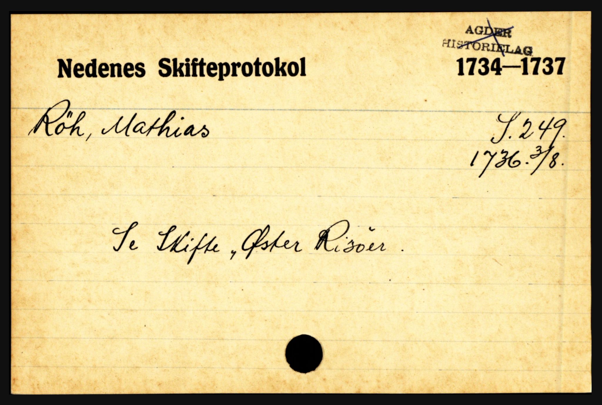 Nedenes sorenskriveri før 1824, AV/SAK-1221-0007/H, p. 24897