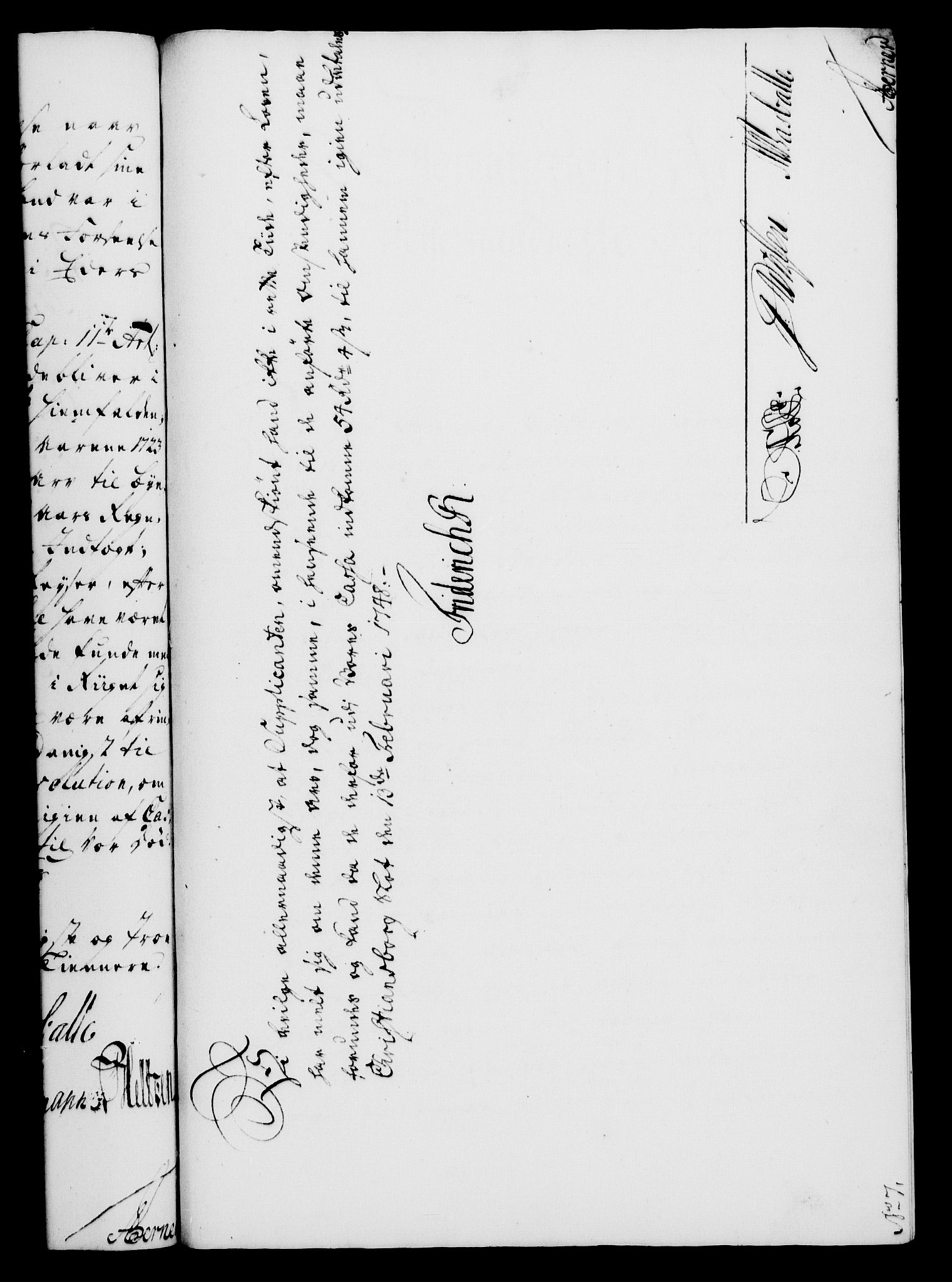 Rentekammeret, Kammerkanselliet, RA/EA-3111/G/Gf/Gfa/L0030: Norsk relasjons- og resolusjonsprotokoll (merket RK 52.30), 1748, p. 103