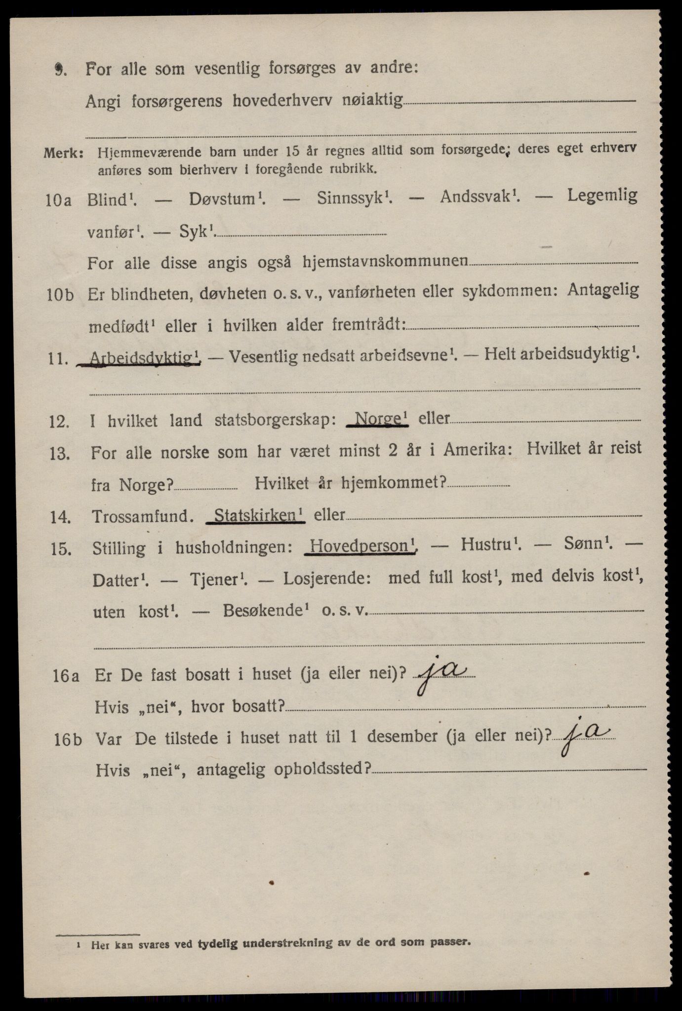 SAKO, 1920 census for Tinn, 1920, p. 5043