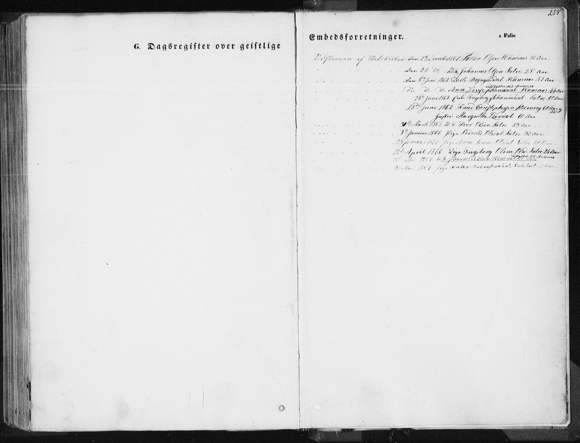 Tysvær sokneprestkontor, SAST/A -101864/H/Ha/Haa/L0003: Parish register (official) no. A 3, 1856-1865, p. 258
