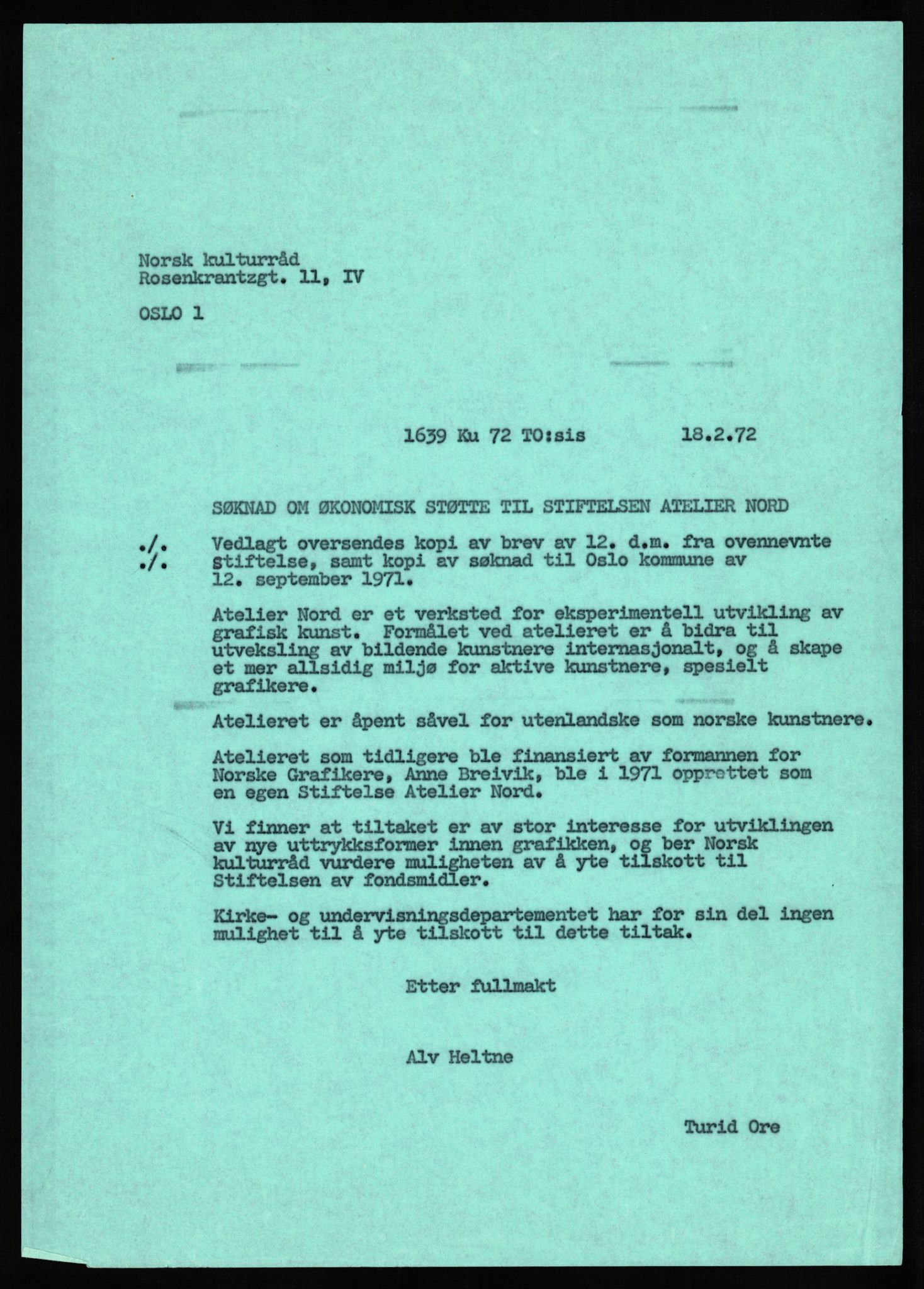 Kirke- og undervisningsdepartementet, Kulturavdelingen, AV/RA-S-2309/D/Dc/L0433: Klasse 6/7 Kultur og vitenskap, 1972-1981, p. 70