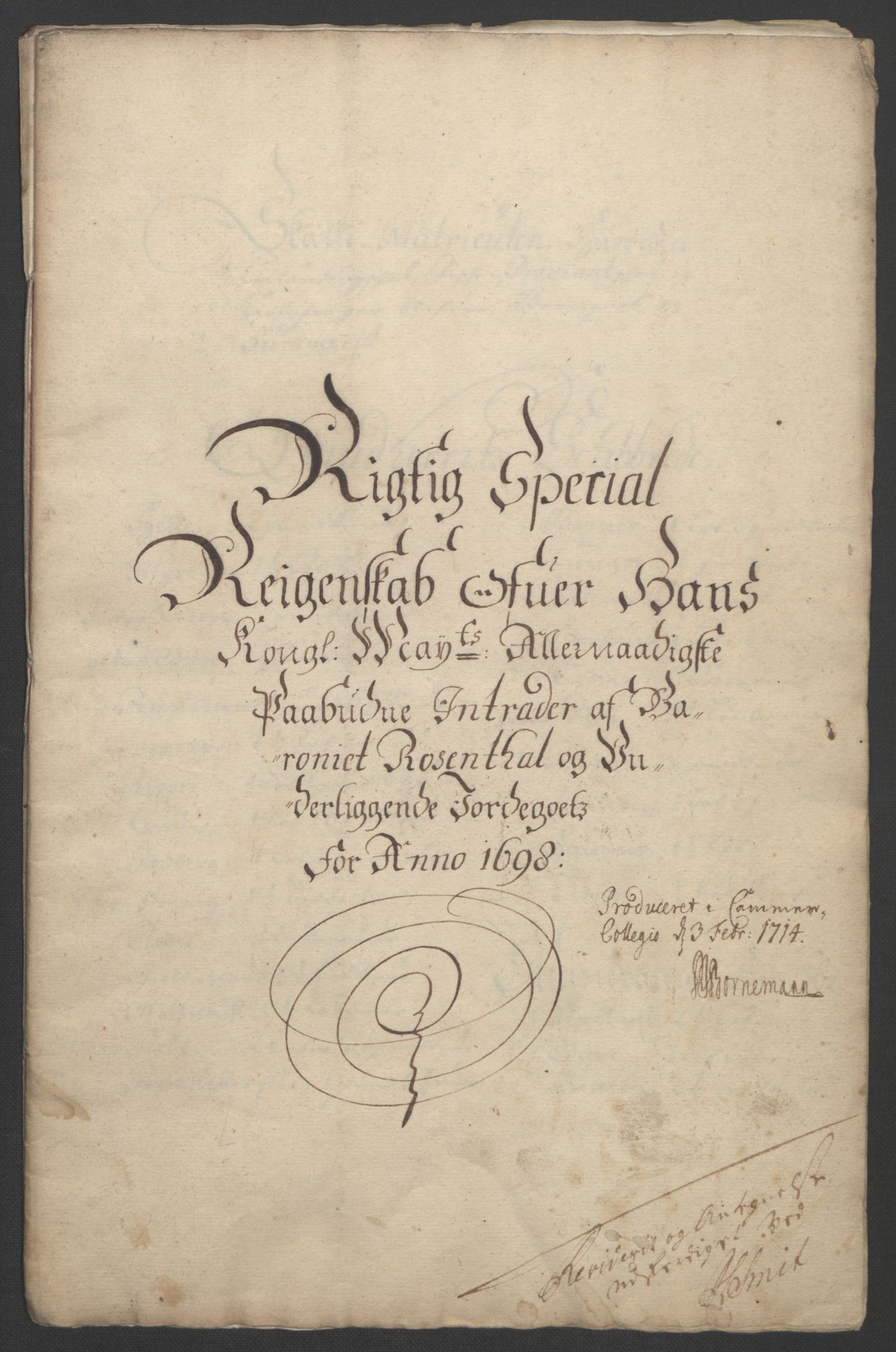 Rentekammeret inntil 1814, Reviderte regnskaper, Fogderegnskap, RA/EA-4092/R49/L3138: Fogderegnskap Rosendal Baroni, 1691-1714, p. 67