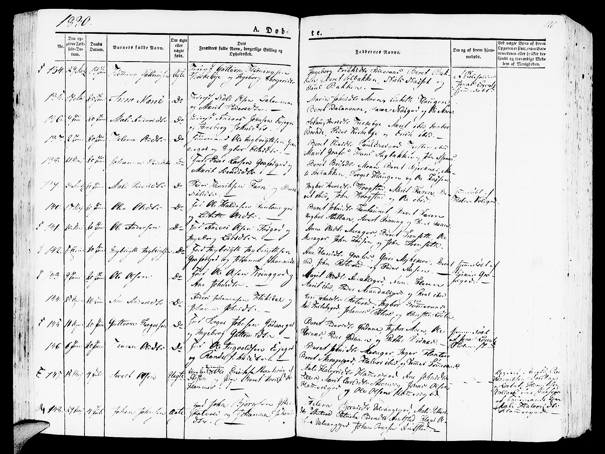 Ministerialprotokoller, klokkerbøker og fødselsregistre - Nord-Trøndelag, SAT/A-1458/709/L0070: Parish register (official) no. 709A10, 1820-1832, p. 126