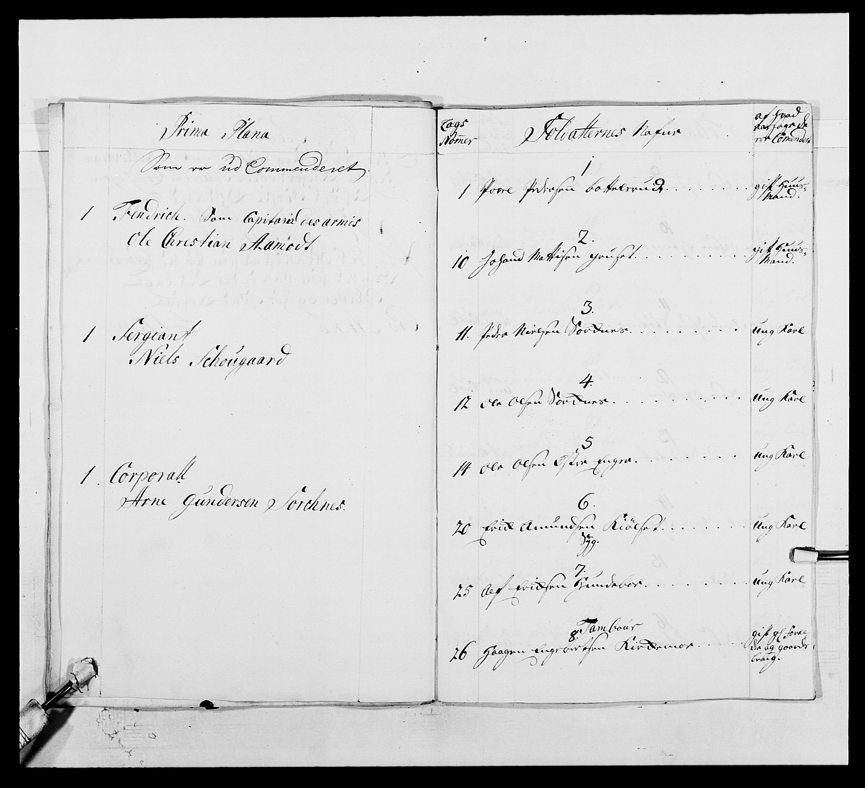 Kommanderende general (KG I) med Det norske krigsdirektorium, AV/RA-EA-5419/E/Ea/L0502: 1. Opplandske regiment, 1720-1743, p. 175