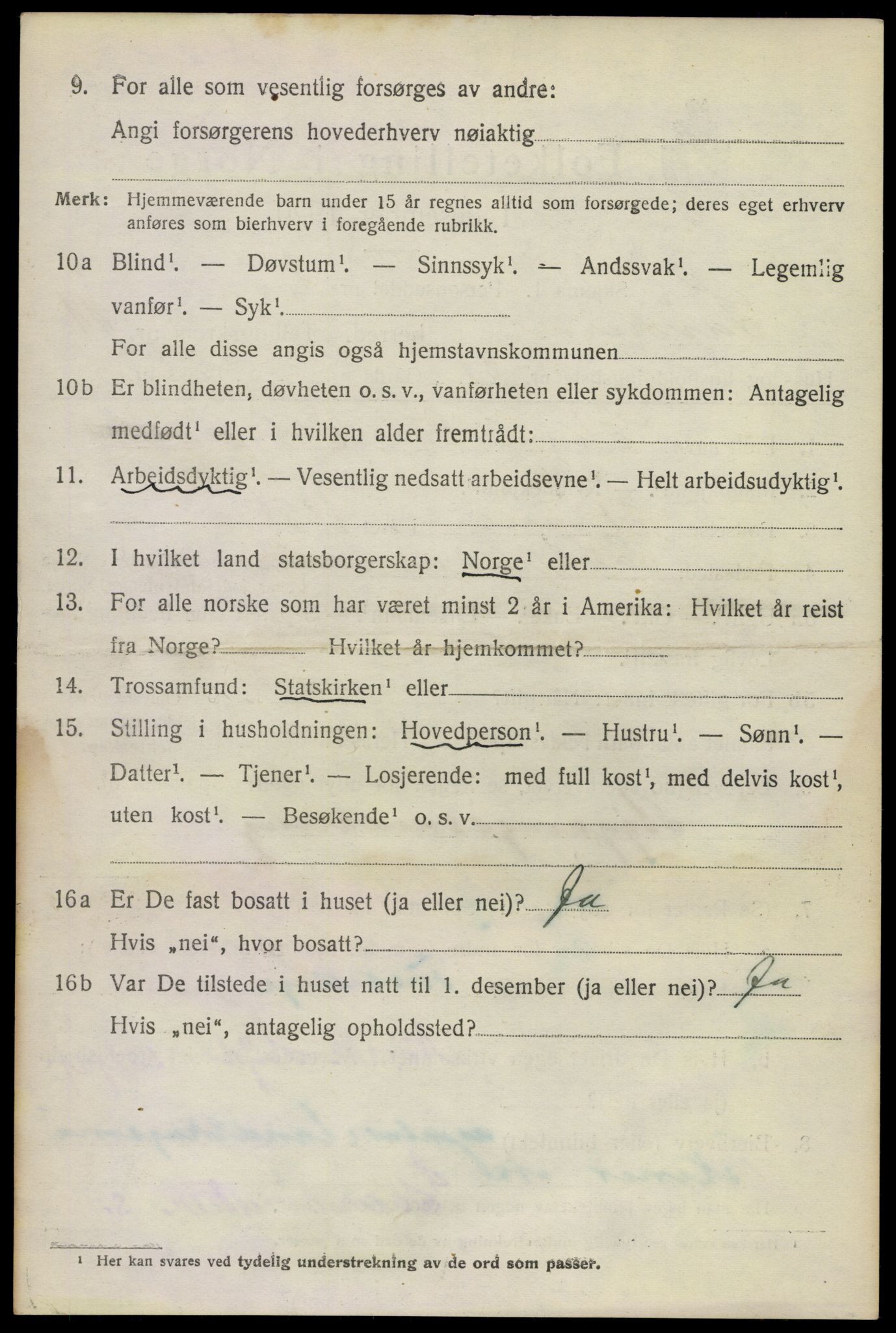 SAKO, 1920 census for Sauherad, 1920, p. 9039