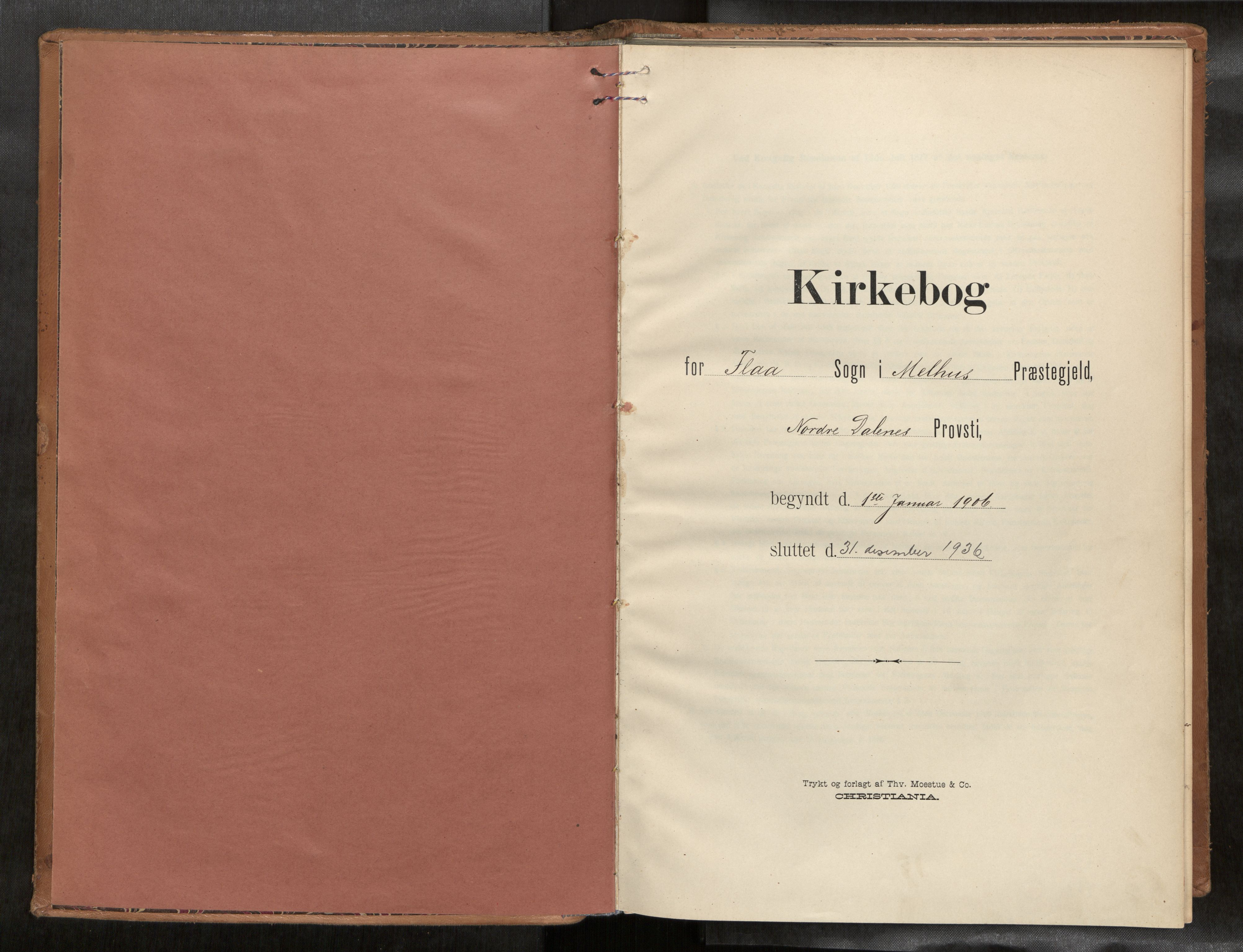 Ministerialprotokoller, klokkerbøker og fødselsregistre - Sør-Trøndelag, AV/SAT-A-1456/693/L1119b: Parish register (official) no. 693A02, 1906-1936