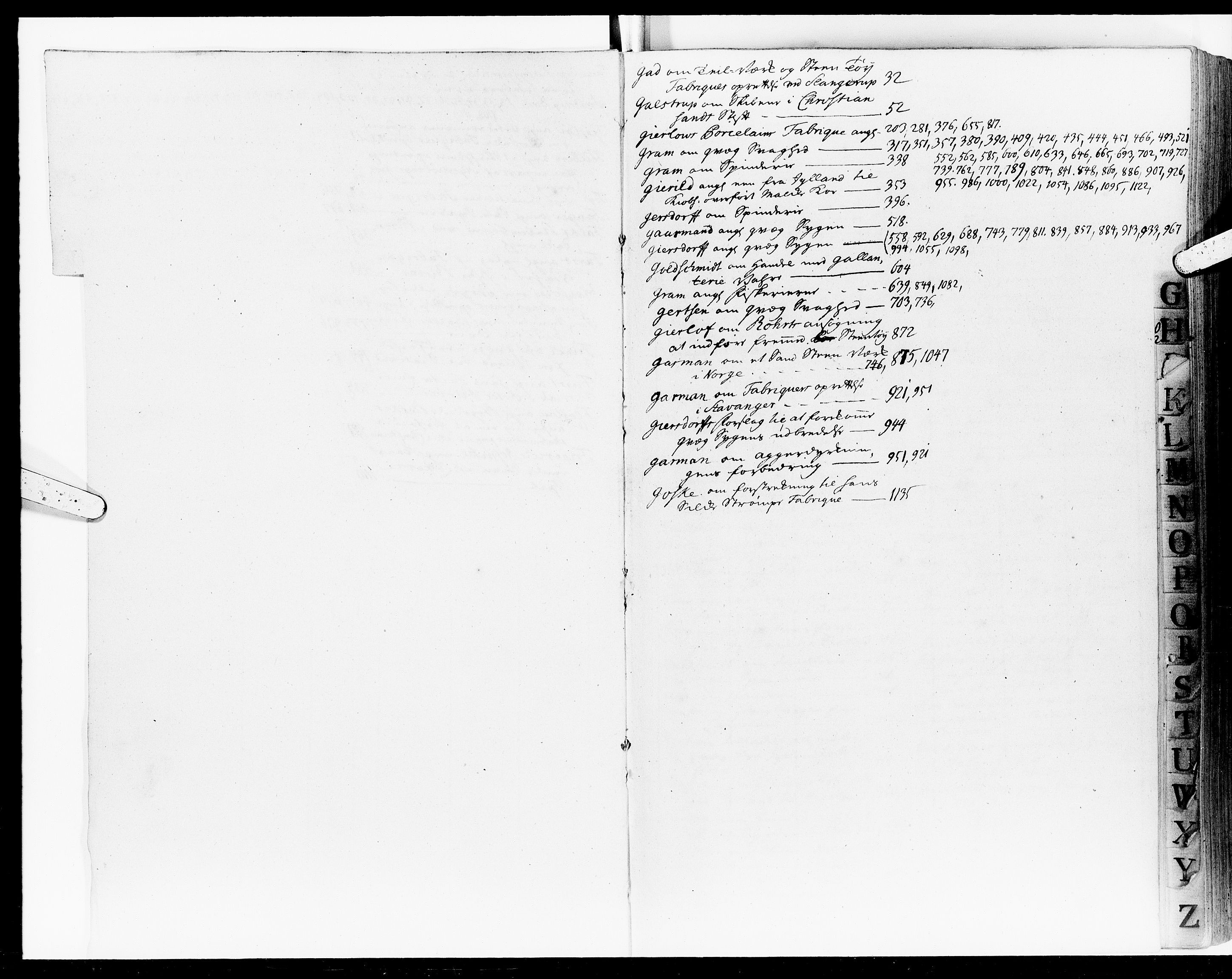 Kommercekollegiet, Dansk-Norske Sekretariat, DRA/A-0001/11/57: Journal nr. 9, 1761-1763