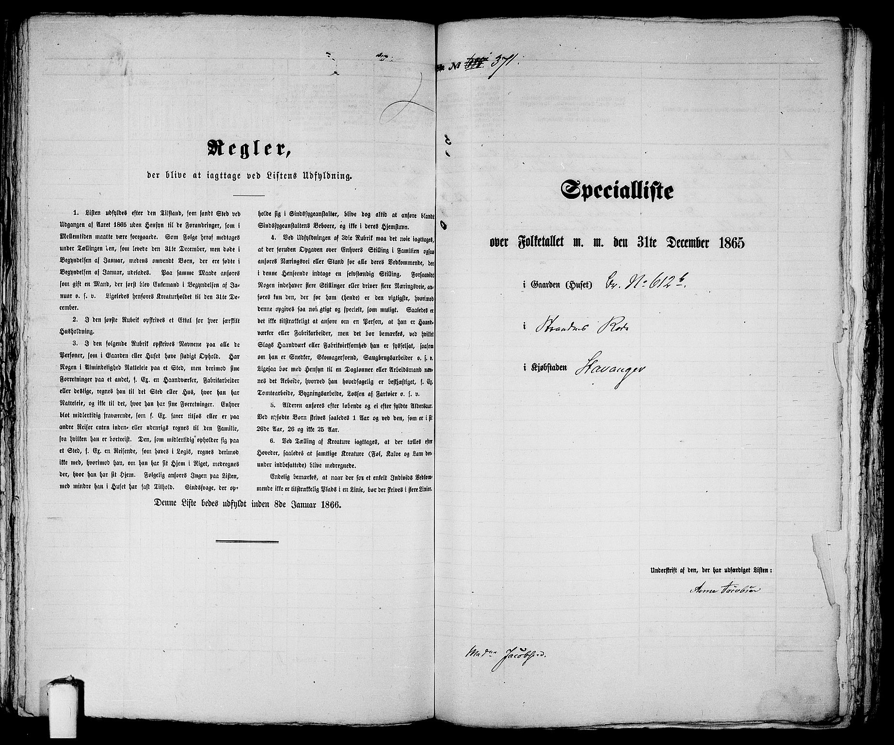 RA, 1865 census for Stavanger, 1865, p. 771