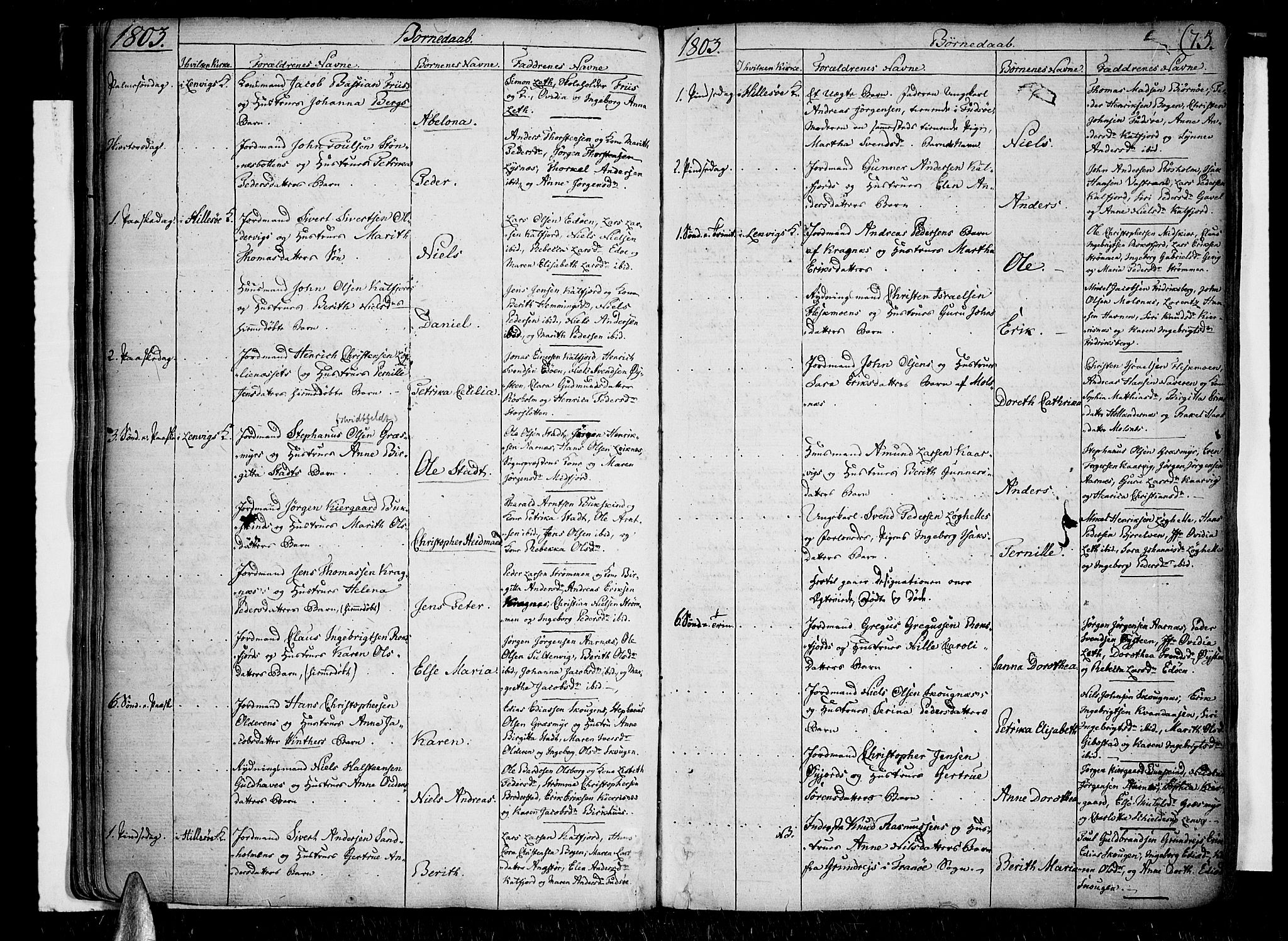 Lenvik sokneprestembete, SATØ/S-1310/H/Ha/Haa/L0002kirke: Parish register (official) no. 2, 1784-1820, p. 75