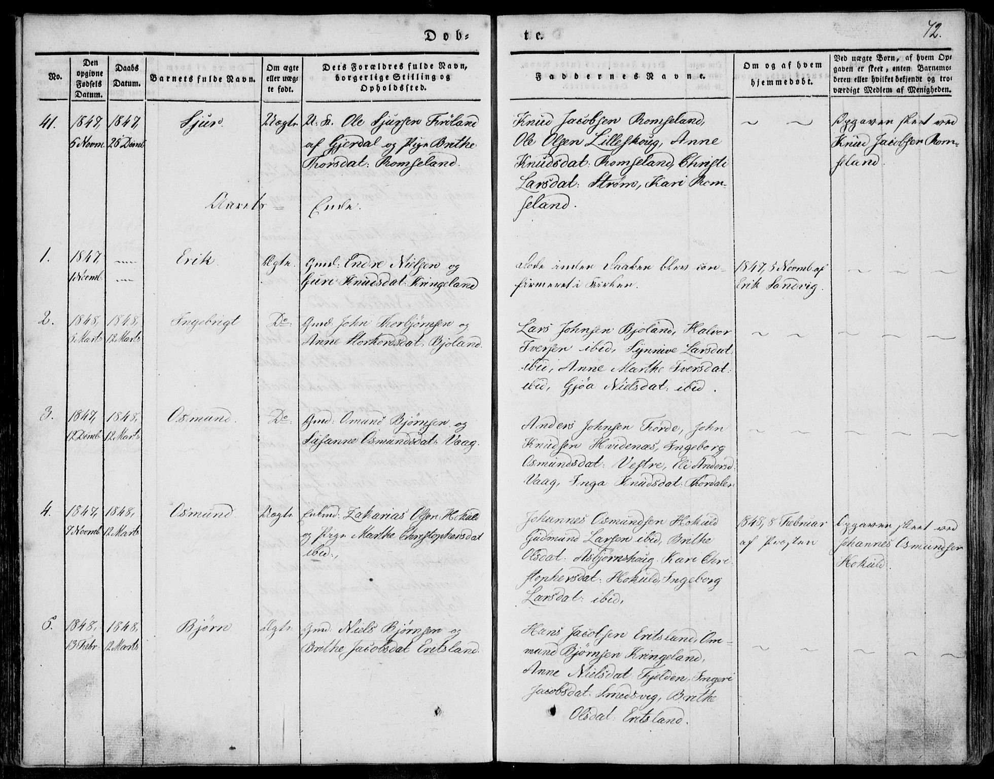 Skjold sokneprestkontor, AV/SAST-A-101847/H/Ha/Haa/L0006: Parish register (official) no. A 6.1, 1835-1858, p. 72