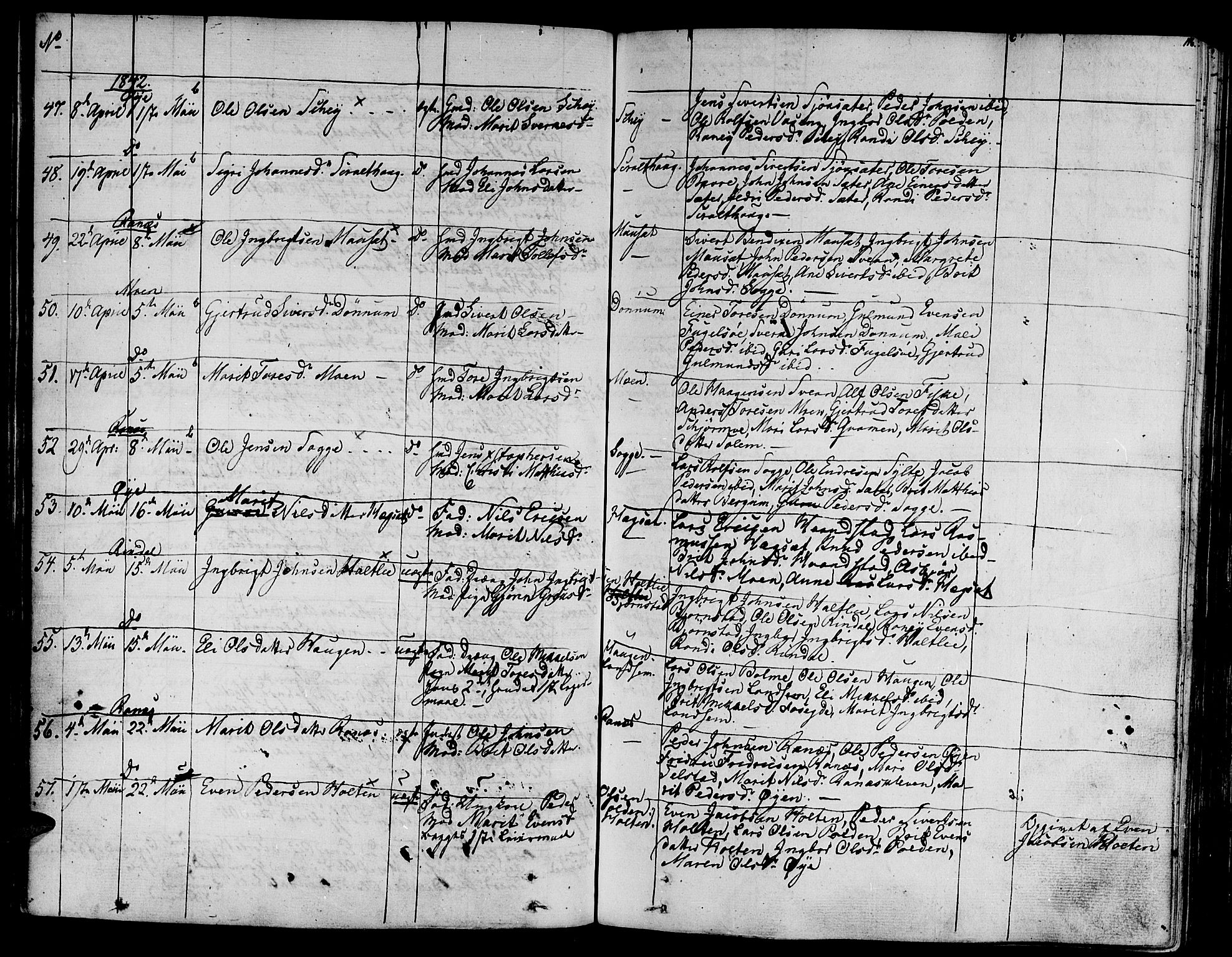 Ministerialprotokoller, klokkerbøker og fødselsregistre - Møre og Romsdal, AV/SAT-A-1454/595/L1042: Parish register (official) no. 595A04, 1829-1843, p. 116