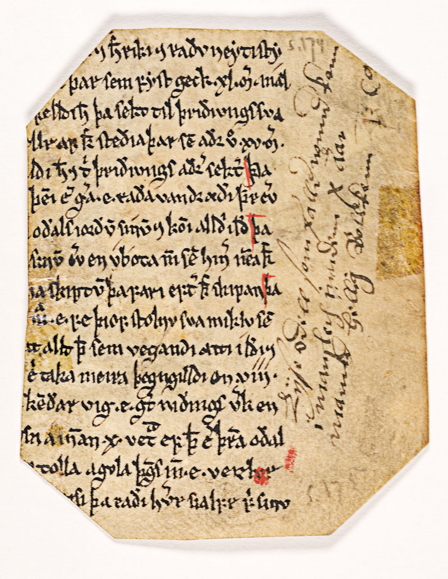 Riksarkivets diplomsamling, AV/RA-EA-5965/F26/L0002: Norrøne membranfragmenter bestand 2-9 (10), 1100-1536, p. 296