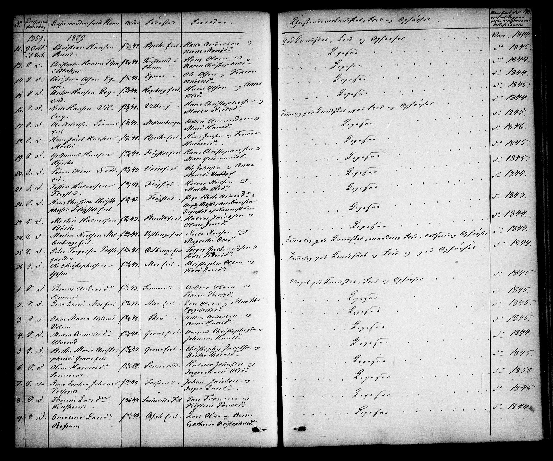 Sørum prestekontor Kirkebøker, AV/SAO-A-10303/F/Fa/L0005: Parish register (official) no. I 5, 1846-1863, p. 140