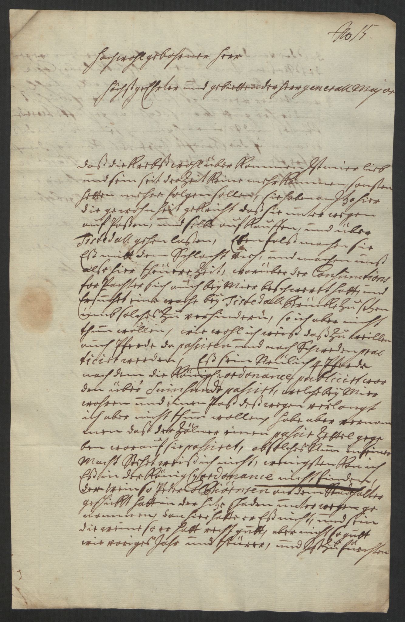 Kommanderende general (KG I) med Det norske krigsdirektorium, AV/RA-EA-5419/D/L0153: Fredriksten festning: Brev, inventarfortegnelser og regnskapsekstrakter, 1724-1729, p. 279