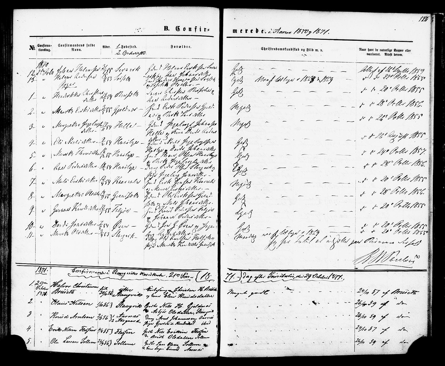 Ministerialprotokoller, klokkerbøker og fødselsregistre - Møre og Romsdal, AV/SAT-A-1454/592/L1027: Parish register (official) no. 592A05, 1865-1878, p. 122