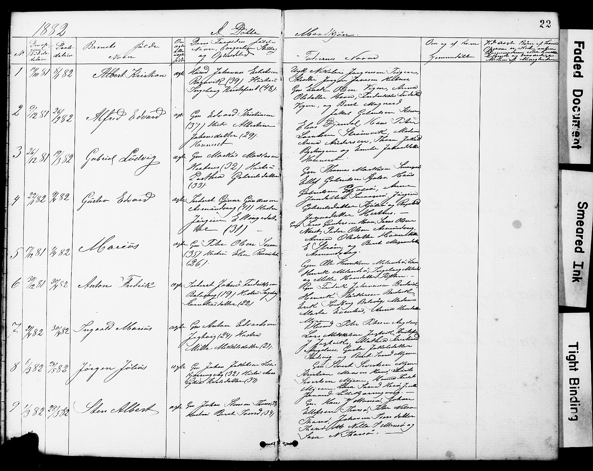 Ministerialprotokoller, klokkerbøker og fødselsregistre - Sør-Trøndelag, SAT/A-1456/634/L0541: Parish register (copy) no. 634C03, 1874-1891, p. 22