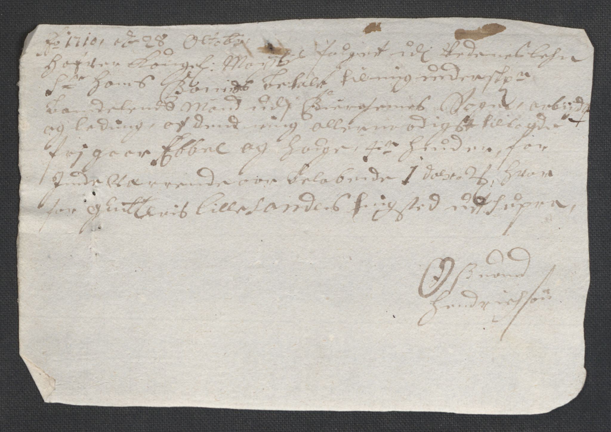 Rentekammeret inntil 1814, Reviderte regnskaper, Fogderegnskap, AV/RA-EA-4092/R39/L2319: Fogderegnskap Nedenes, 1710-1711, p. 65