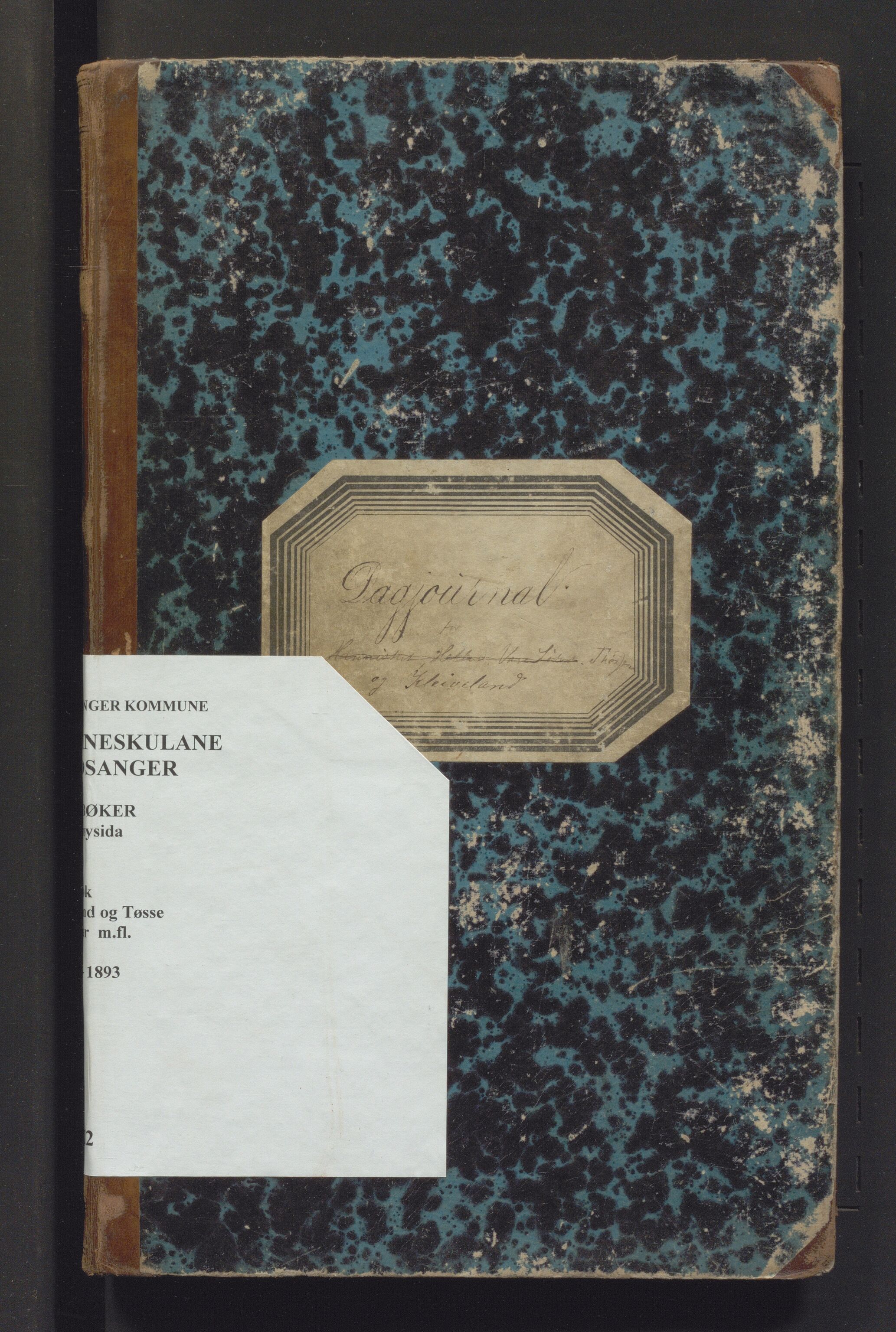 Hosanger kommune. Barneskulane, IKAH/1253a-231/G/Ga/L0012: Dagbok for læraren i Hosanger sokn, Herland krins m.fl., 1881-1893