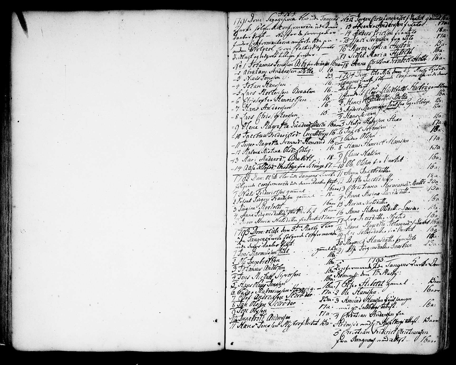 Strømsø kirkebøker, SAKO/A-246/F/Fb/L0002: Parish register (official) no. II 2, 1739-1814, p. 110