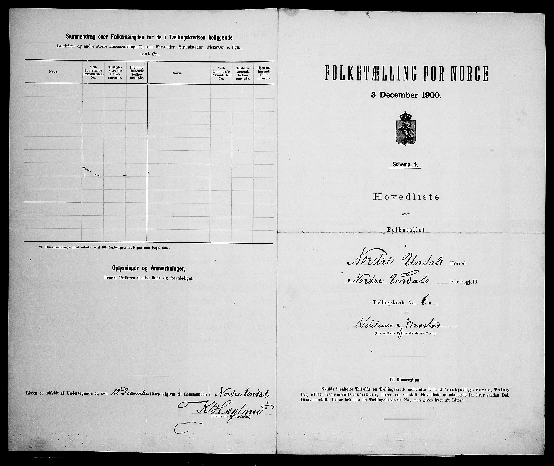 SAK, 1900 census for Nord-Audnedal, 1900, p. 26