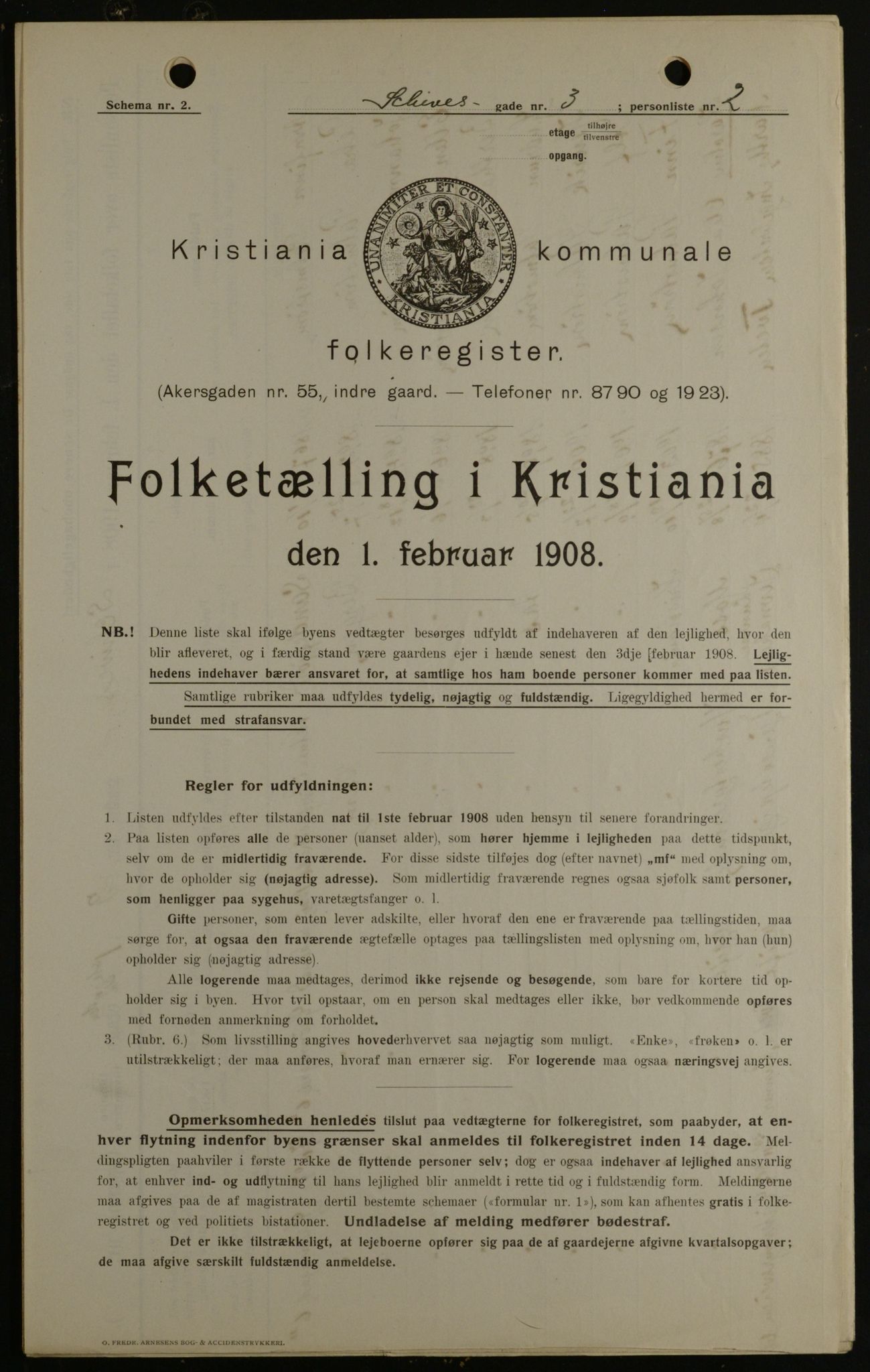 OBA, Municipal Census 1908 for Kristiania, 1908, p. 80728