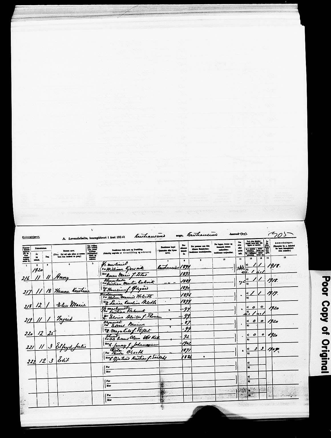 Ministerialprotokoller, klokkerbøker og fødselsregistre - Møre og Romsdal, AV/SAT-A-1454/572/L0861: Parish register (official) no. 572D05, 1913-1920