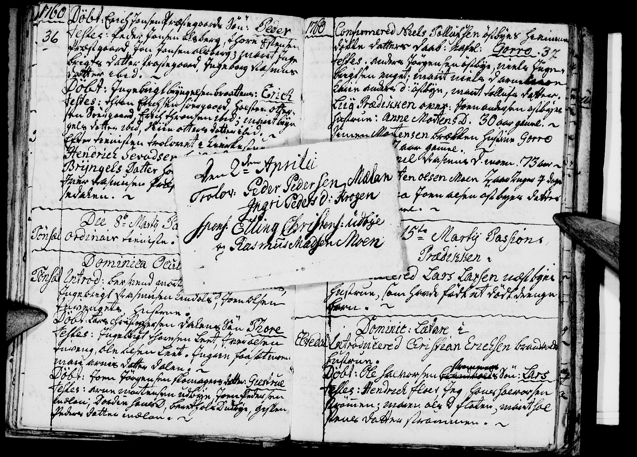 Tynset prestekontor, SAH/PREST-058/H/Ha/Haa/L0003: Parish register (official) no. 3, 1758-1762, p. 36-37