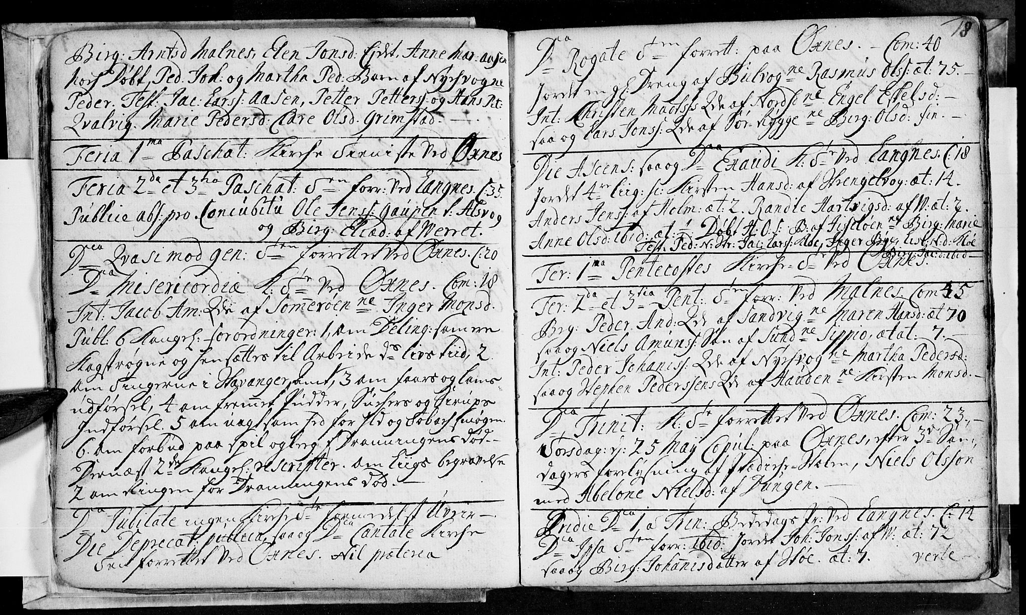 Ministerialprotokoller, klokkerbøker og fødselsregistre - Nordland, AV/SAT-A-1459/893/L1329: Parish register (official) no. 893A02, 1749-1791, p. 18