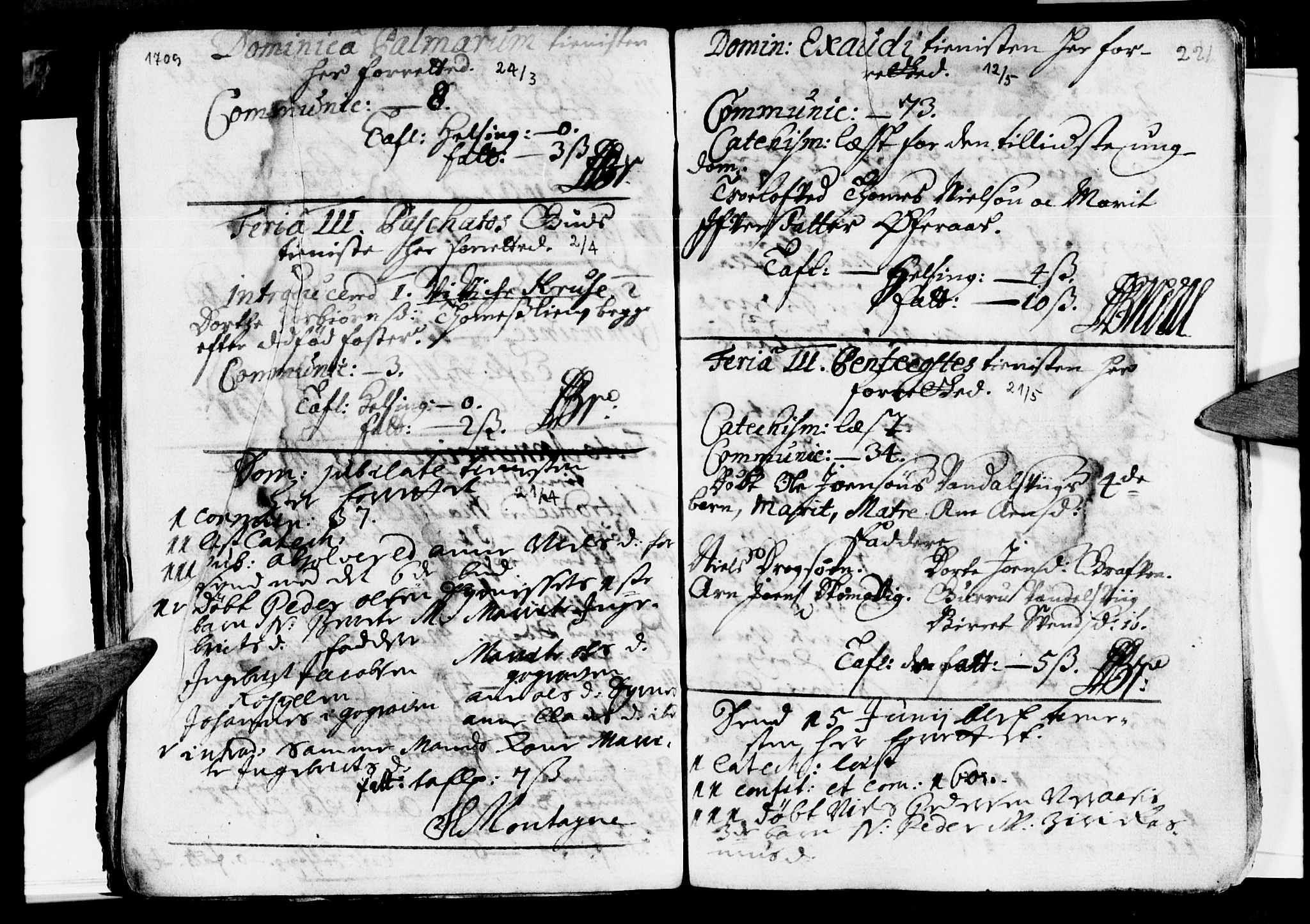 Ministerialprotokoller, klokkerbøker og fødselsregistre - Nordland, SAT/A-1459/814/L0220: Parish register (official) no. 814A01, 1677-1717, p. 221