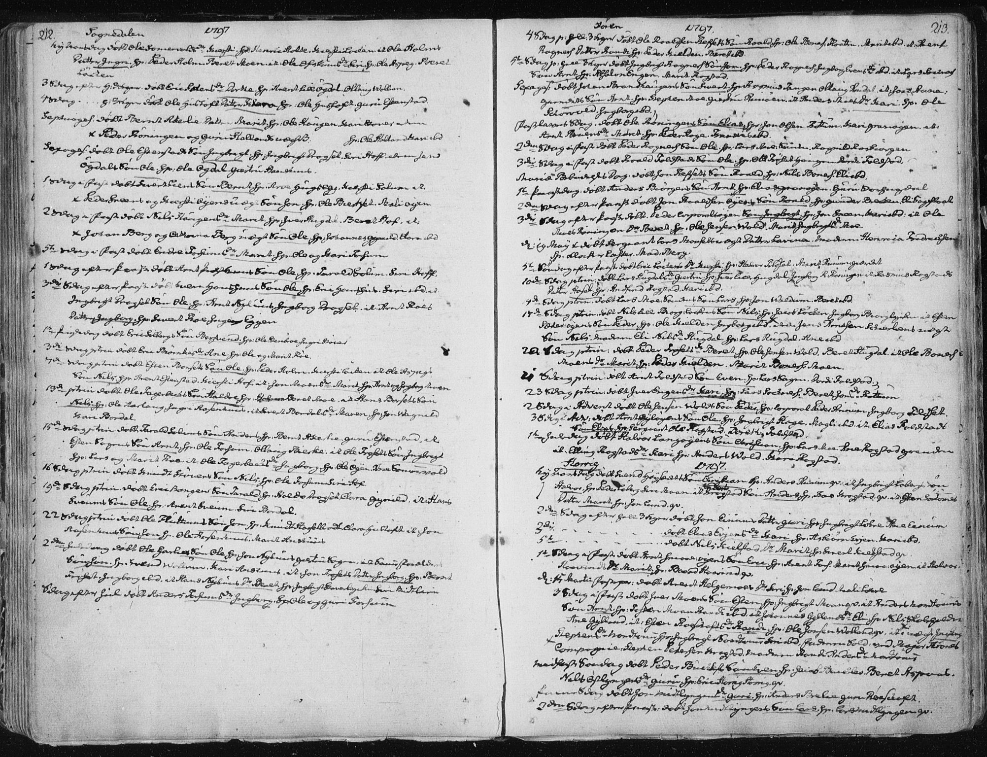 Ministerialprotokoller, klokkerbøker og fødselsregistre - Sør-Trøndelag, SAT/A-1456/687/L0992: Parish register (official) no. 687A03 /1, 1788-1815, p. 212-213