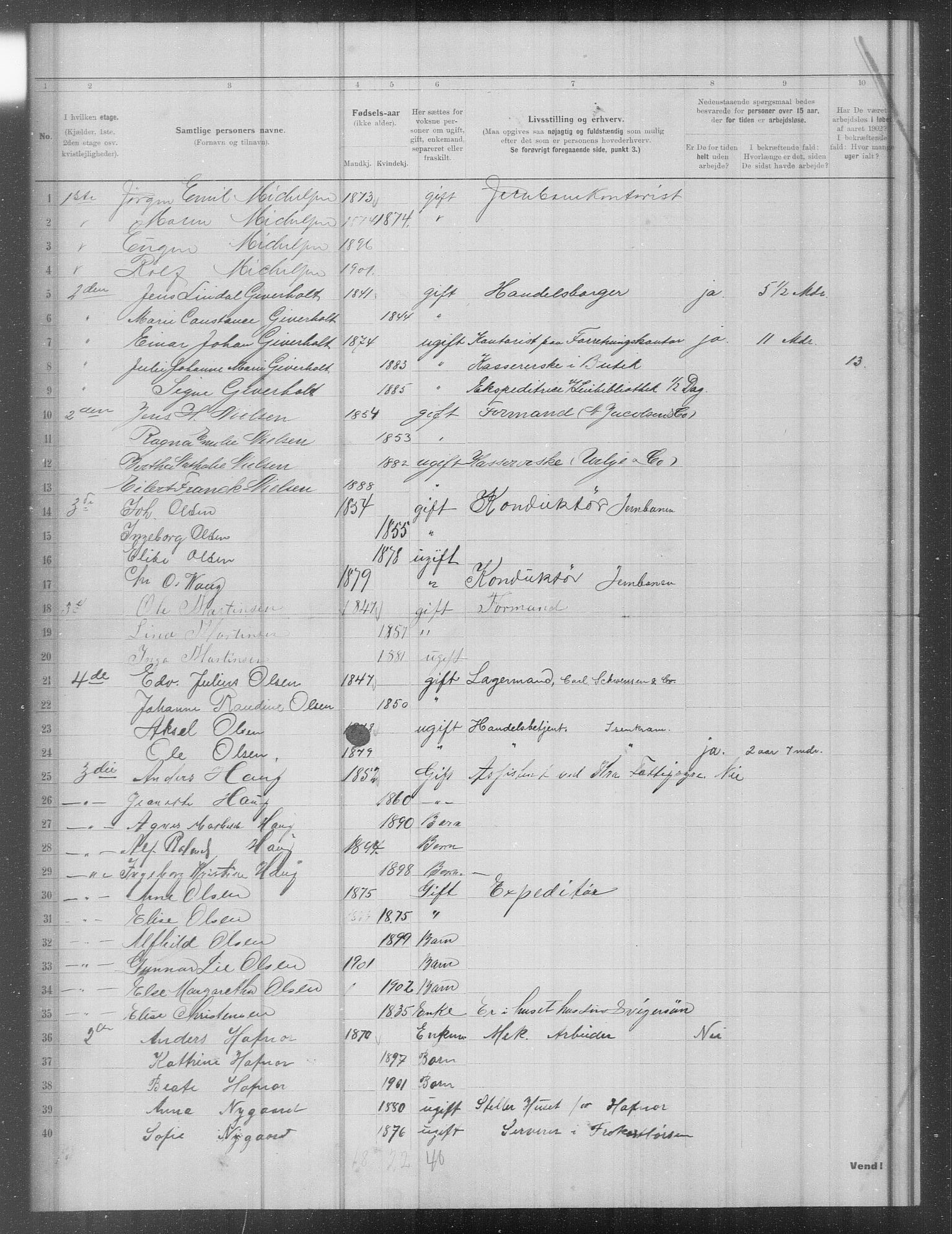 OBA, Municipal Census 1902 for Kristiania, 1902, p. 15697