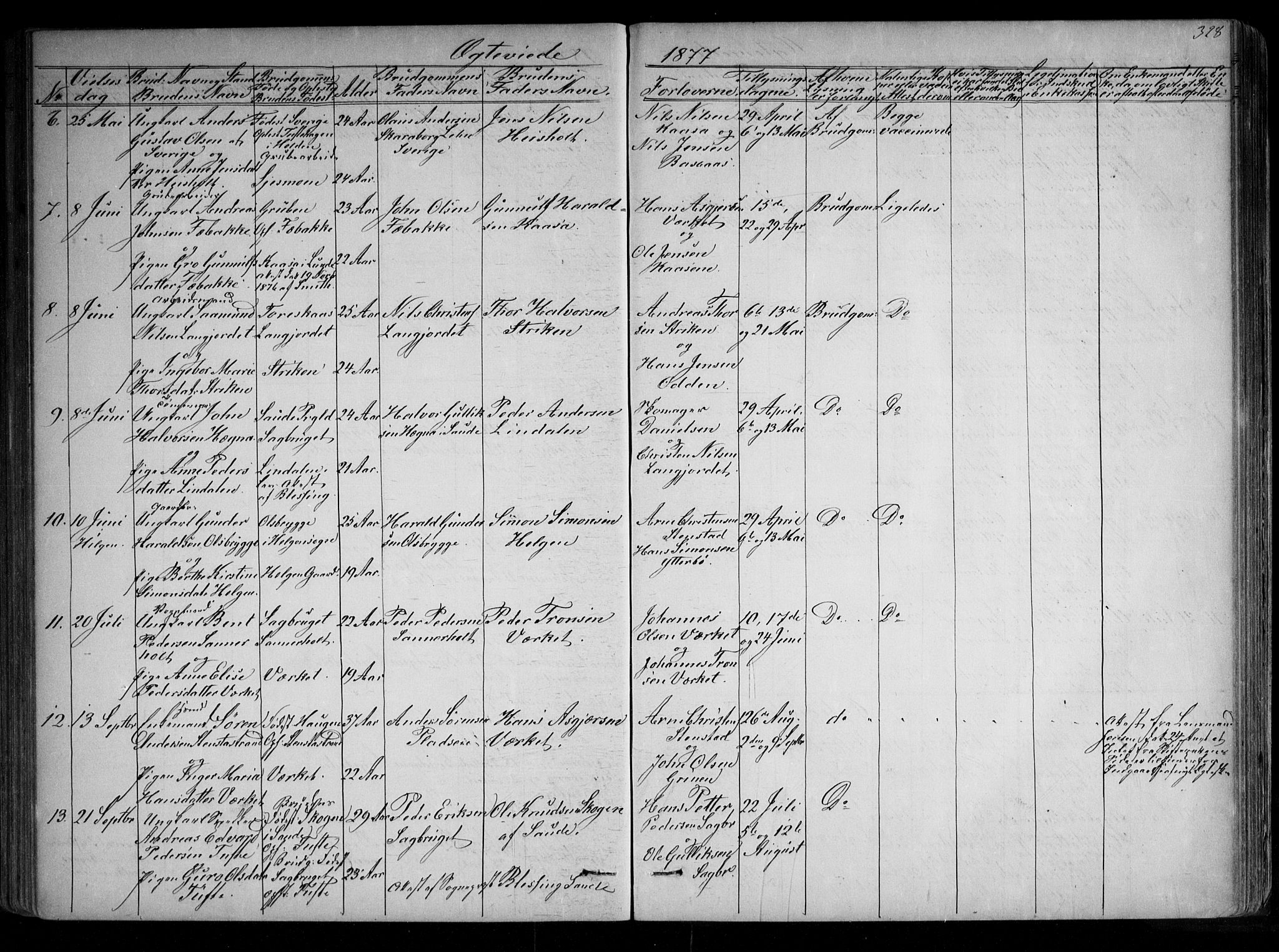 Holla kirkebøker, SAKO/A-272/G/Ga/L0004: Parish register (copy) no. I 4, 1867-1890, p. 328