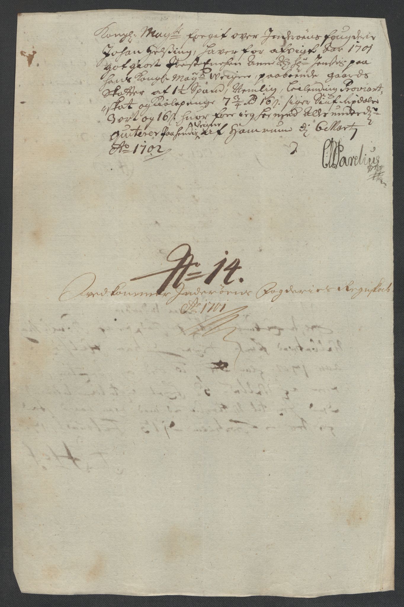 Rentekammeret inntil 1814, Reviderte regnskaper, Fogderegnskap, RA/EA-4092/R63/L4312: Fogderegnskap Inderøy, 1701-1702, p. 87
