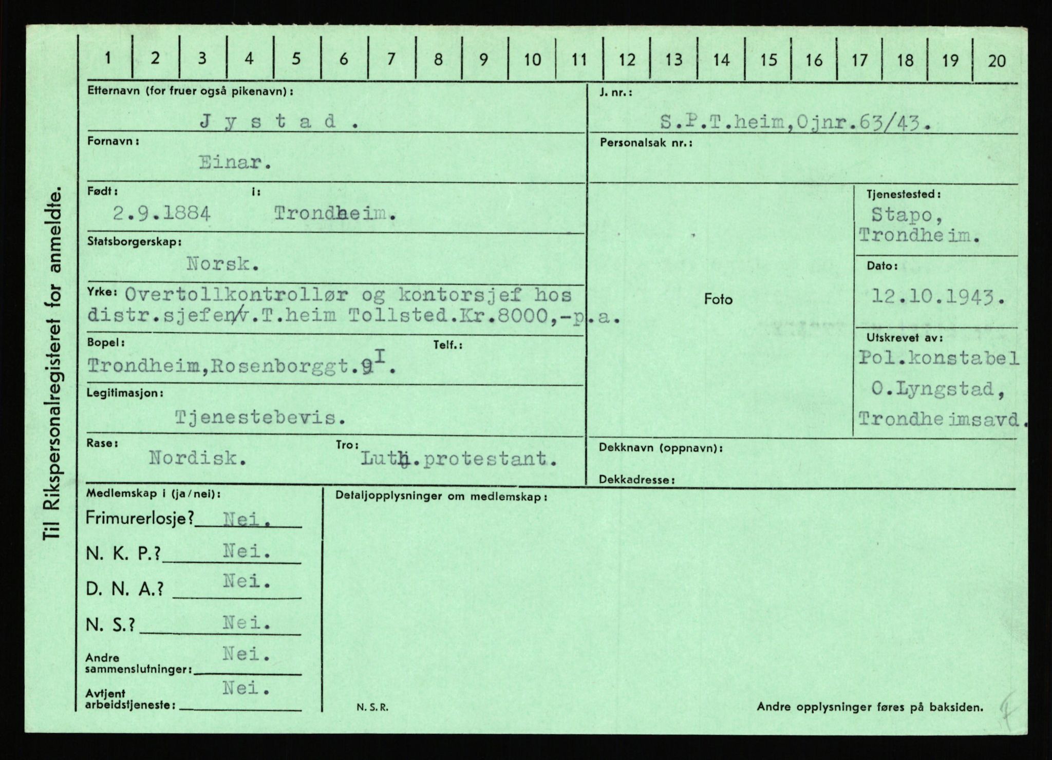 Statspolitiet - Hovedkontoret / Osloavdelingen, AV/RA-S-1329/C/Ca/L0008: Johan(nes)sen - Knoph, 1943-1945, p. 2640