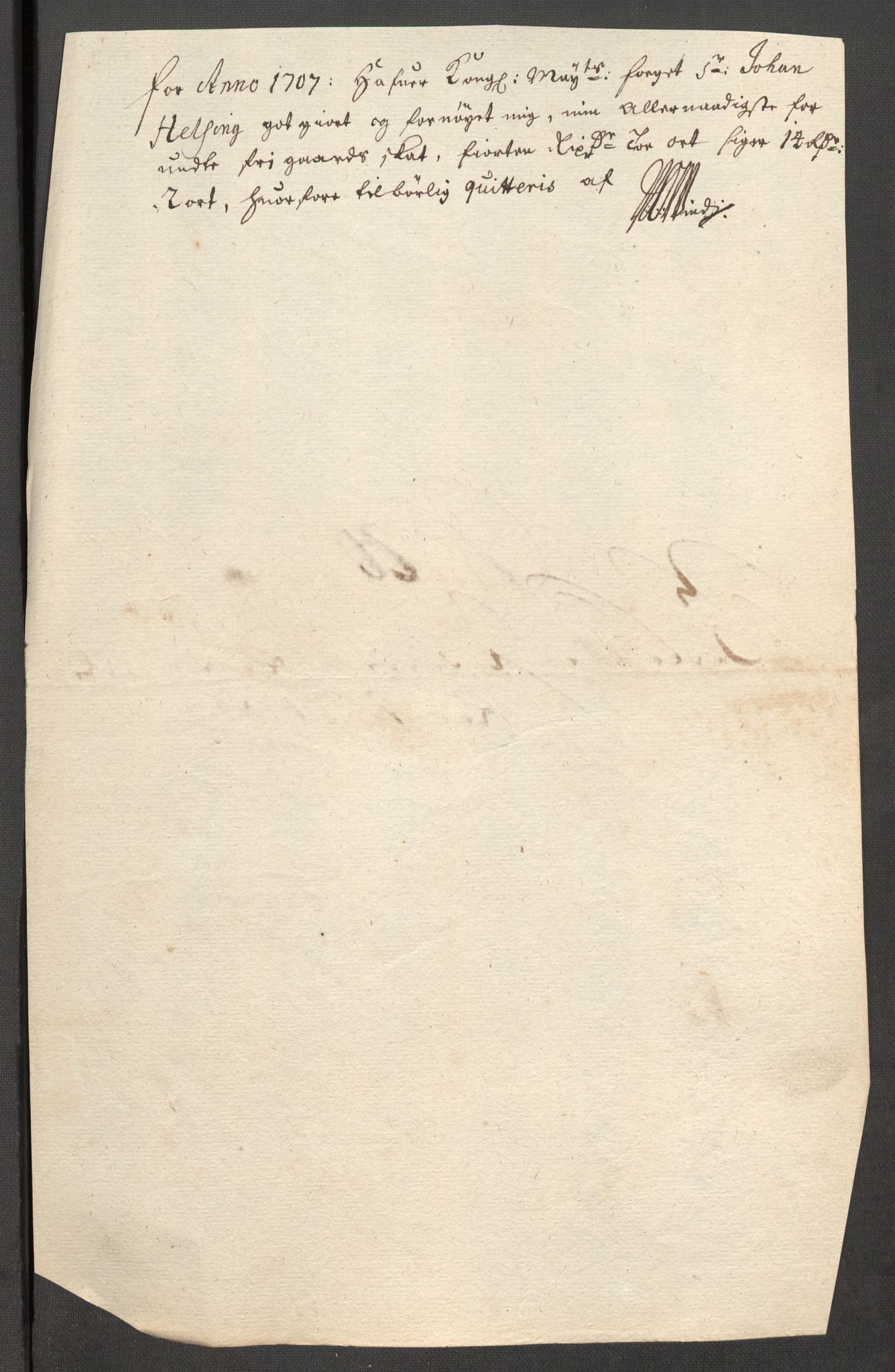 Rentekammeret inntil 1814, Reviderte regnskaper, Fogderegnskap, AV/RA-EA-4092/R63/L4315: Fogderegnskap Inderøy, 1706-1707, p. 474