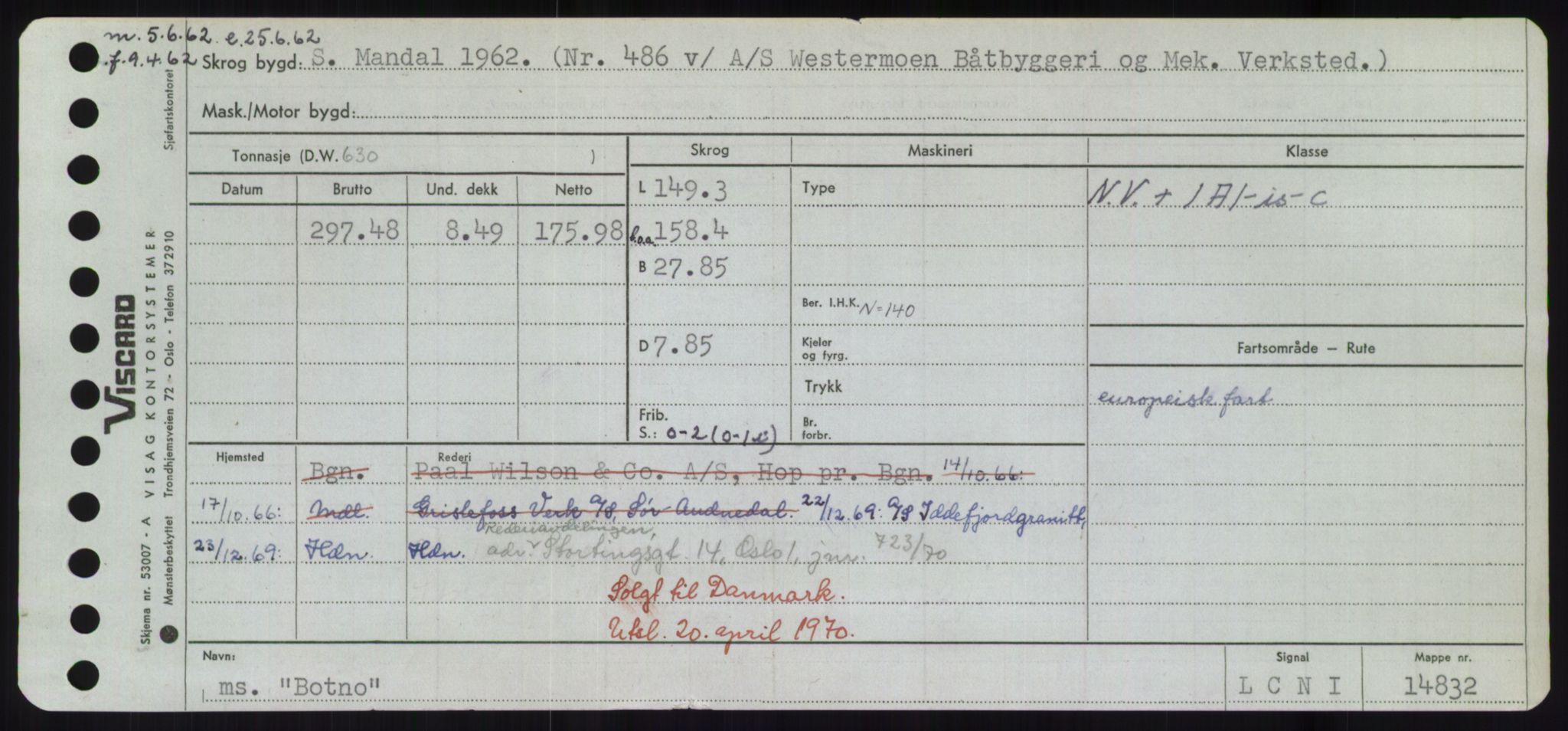 Sjøfartsdirektoratet med forløpere, Skipsmålingen, RA/S-1627/H/Hd/L0004: Fartøy, Bia-Boy, p. 635