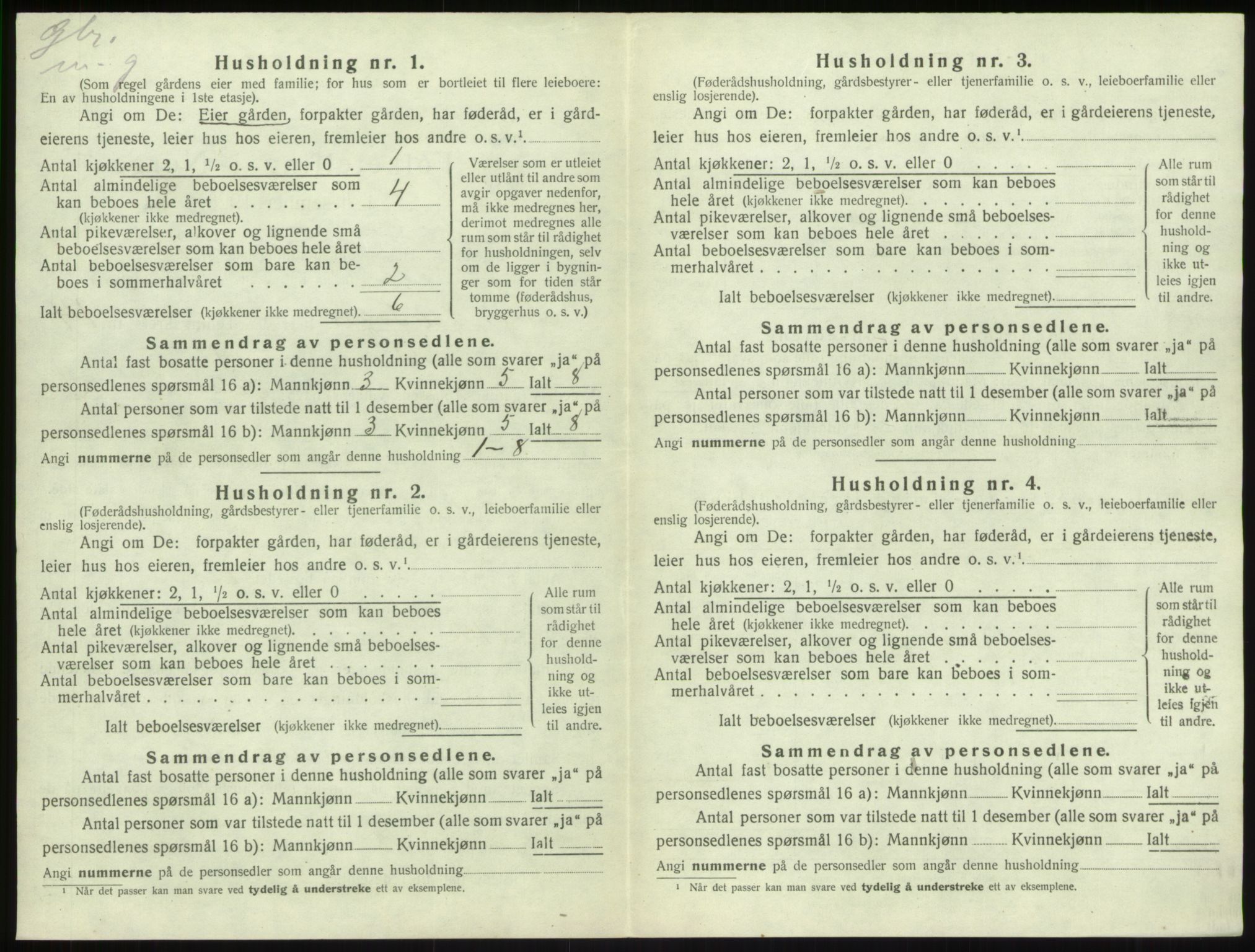 SAB, 1920 census for Sogndal, 1920, p. 807