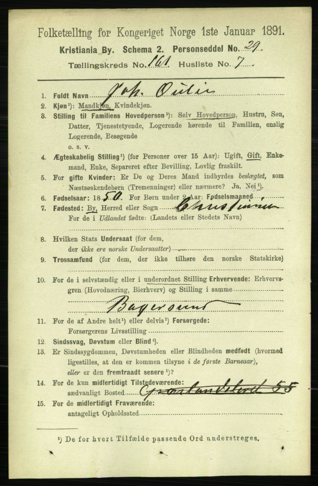 RA, 1891 census for 0301 Kristiania, 1891, p. 91749