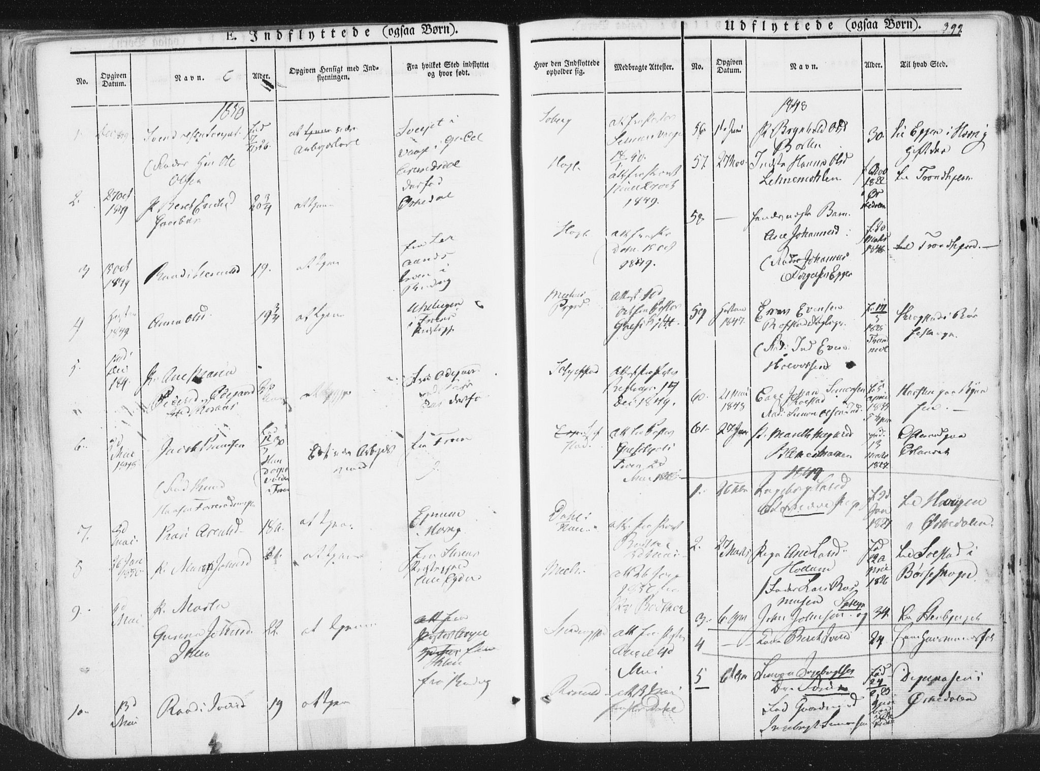 Ministerialprotokoller, klokkerbøker og fødselsregistre - Sør-Trøndelag, SAT/A-1456/691/L1074: Parish register (official) no. 691A06, 1842-1852, p. 399