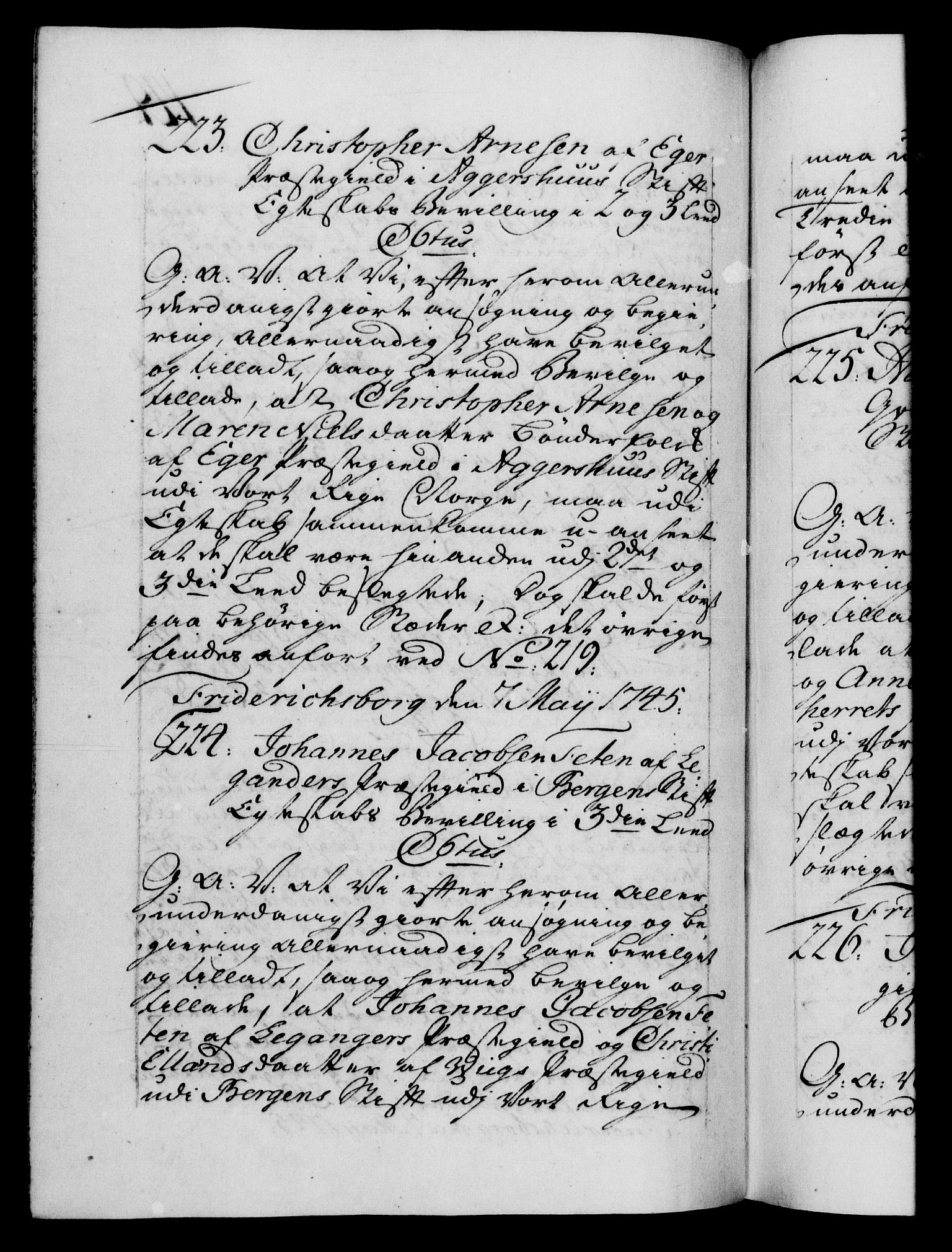 Danske Kanselli 1572-1799, AV/RA-EA-3023/F/Fc/Fca/Fcaa/L0034: Norske registre, 1745-1746, p. 149b