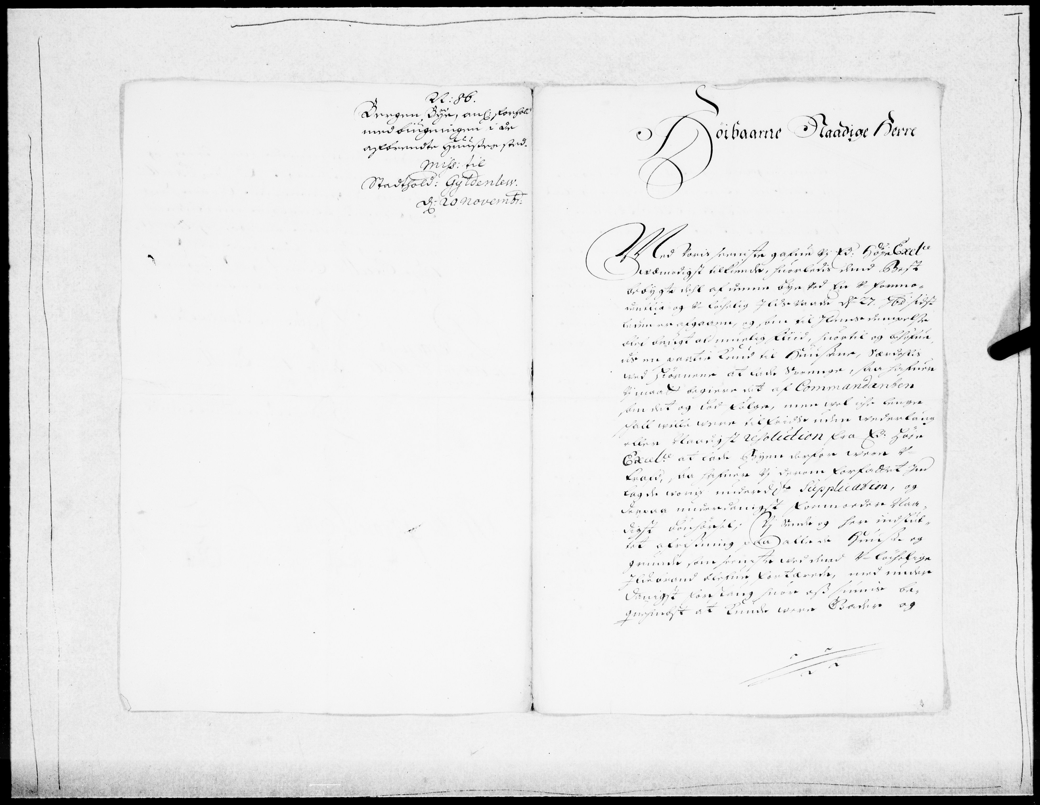 Danske Kanselli 1572-1799, AV/RA-EA-3023/F/Fc/Fcc/Fcca/L0040: Norske innlegg 1572-1799, 1686-1687, p. 243