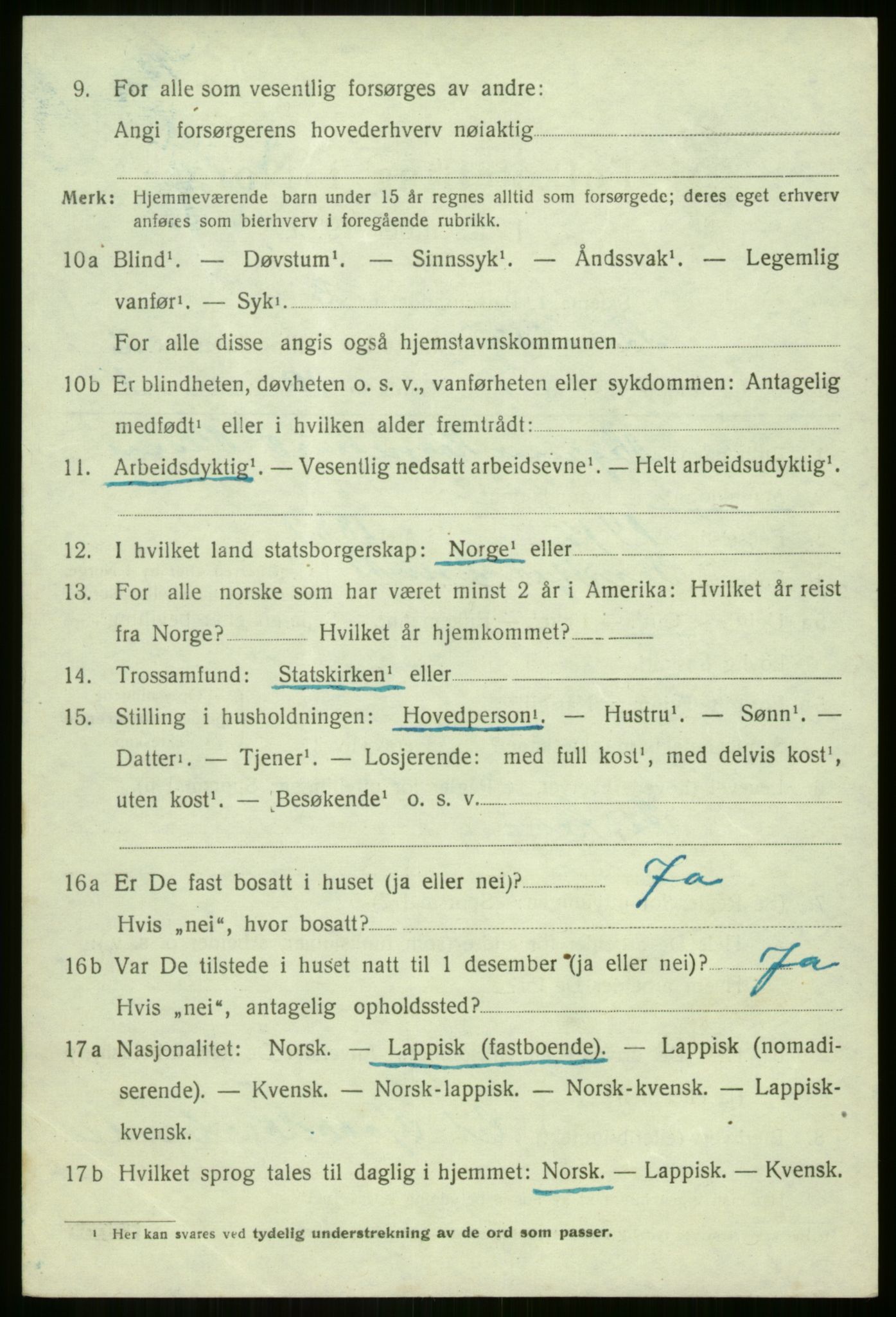 SATØ, 1920 census for Sørreisa, 1920, p. 1034