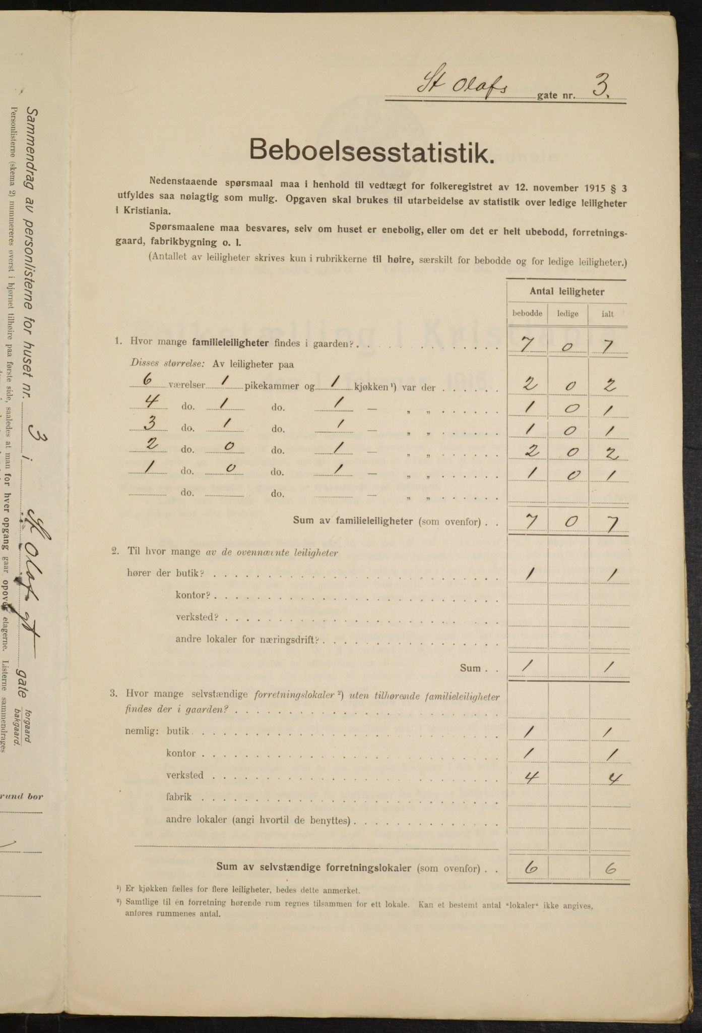 OBA, Municipal Census 1916 for Kristiania, 1916, p. 90184