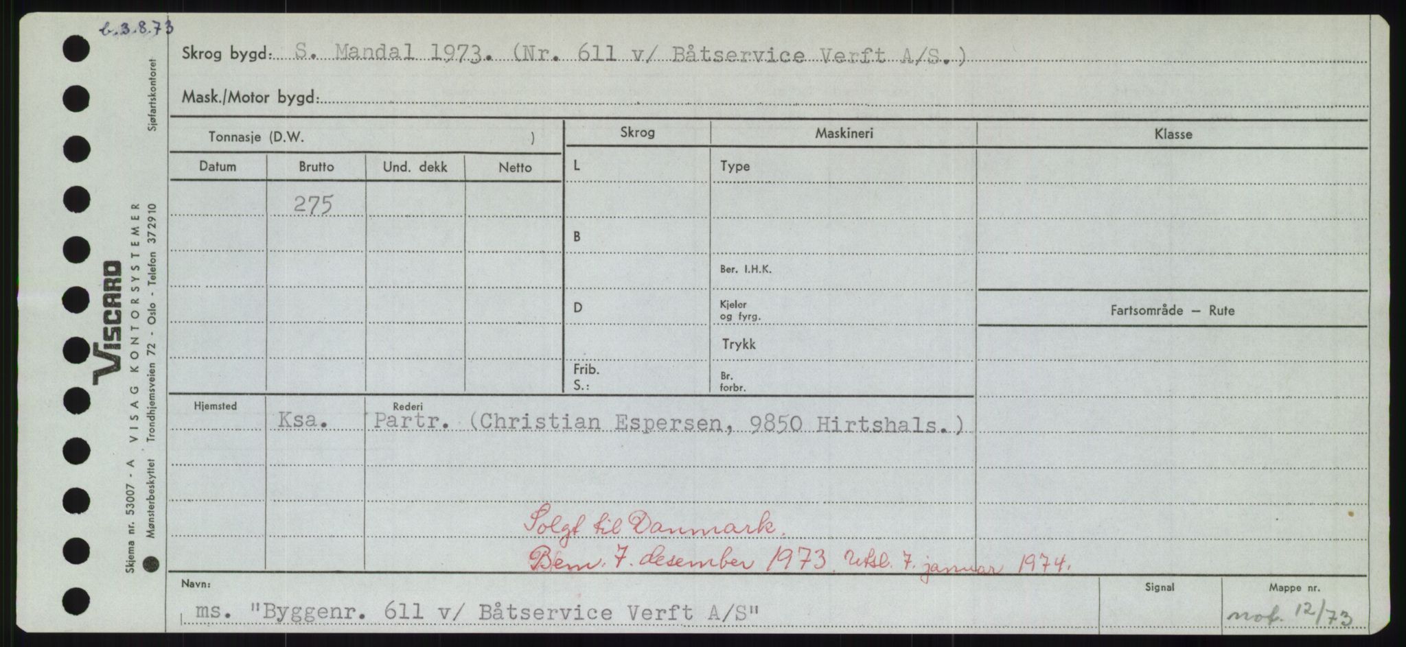 Sjøfartsdirektoratet med forløpere, Skipsmålingen, AV/RA-S-1627/H/Hd/L0006: Fartøy, Byg-Båt, p. 181