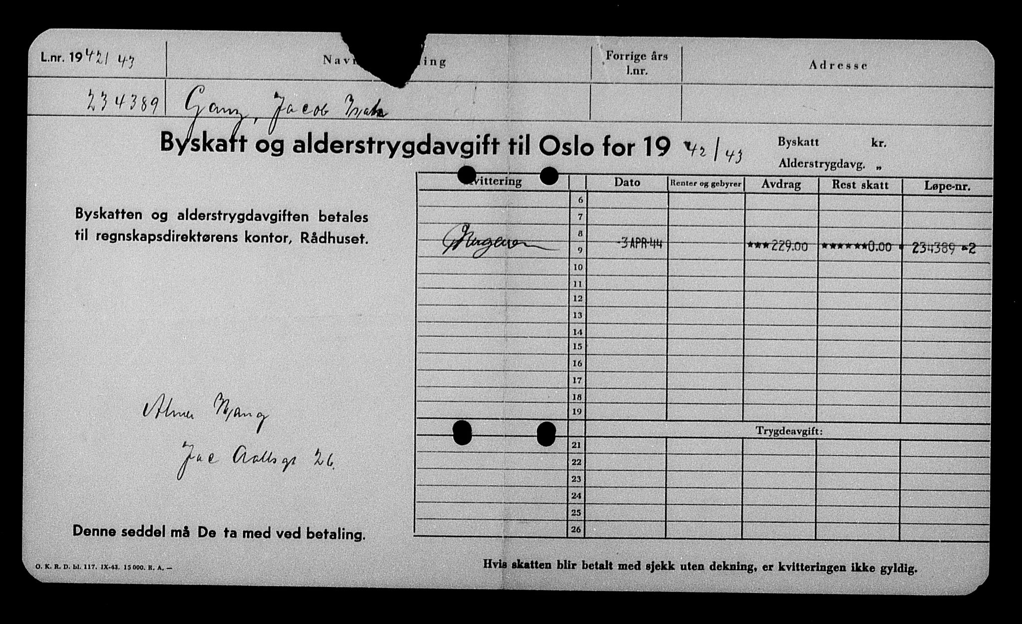 Justisdepartementet, Tilbakeføringskontoret for inndratte formuer, RA/S-1564/H/Hc/Hcc/L0936: --, 1945-1947, p. 750