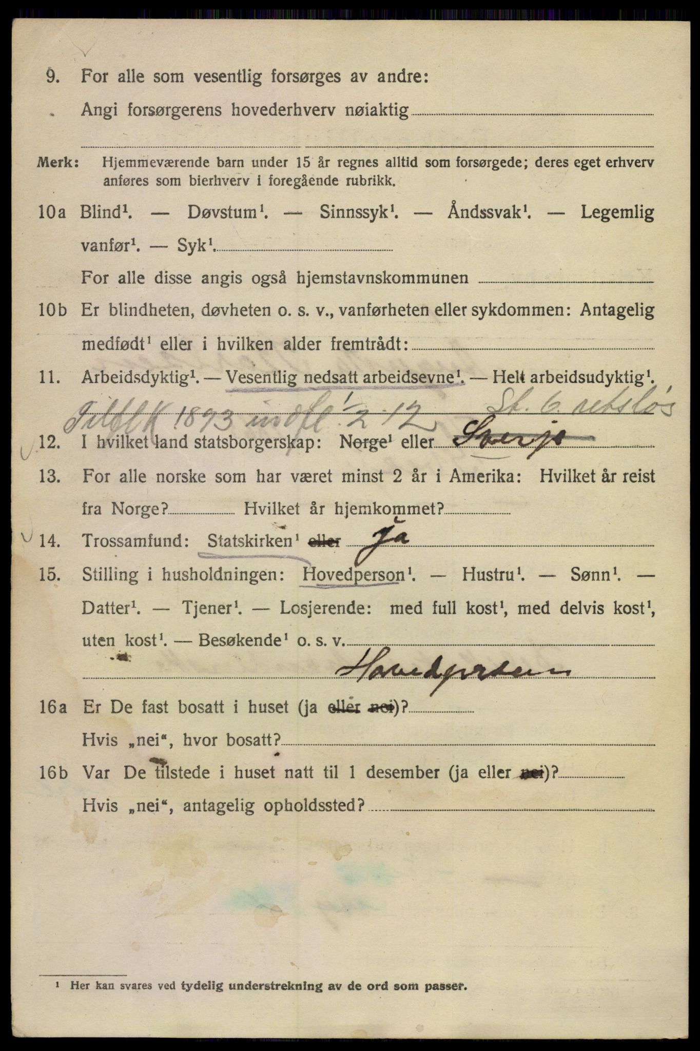 SAO, 1920 census for Kristiania, 1920, p. 626650