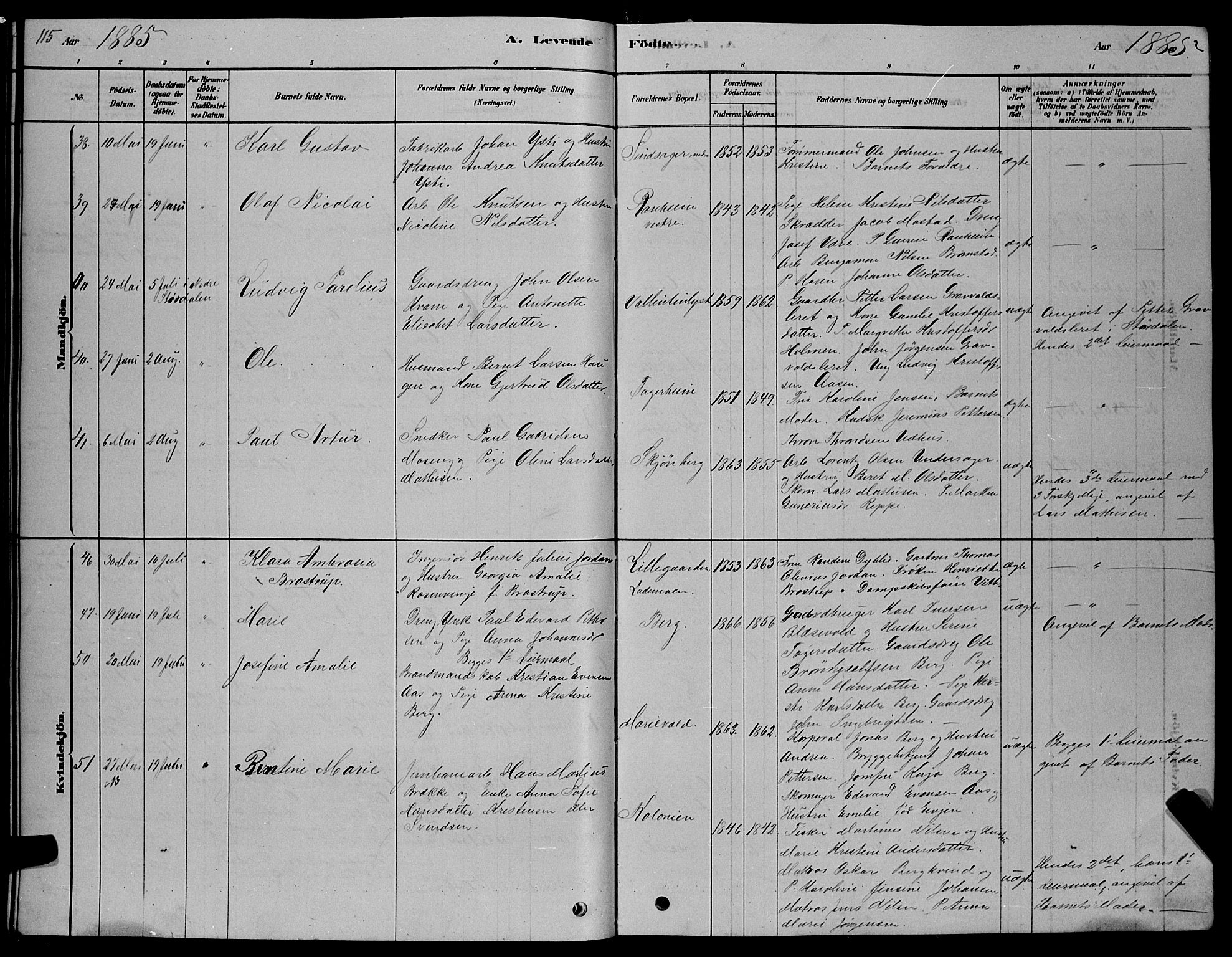 Ministerialprotokoller, klokkerbøker og fødselsregistre - Sør-Trøndelag, SAT/A-1456/606/L0312: Parish register (copy) no. 606C08, 1878-1894, p. 115
